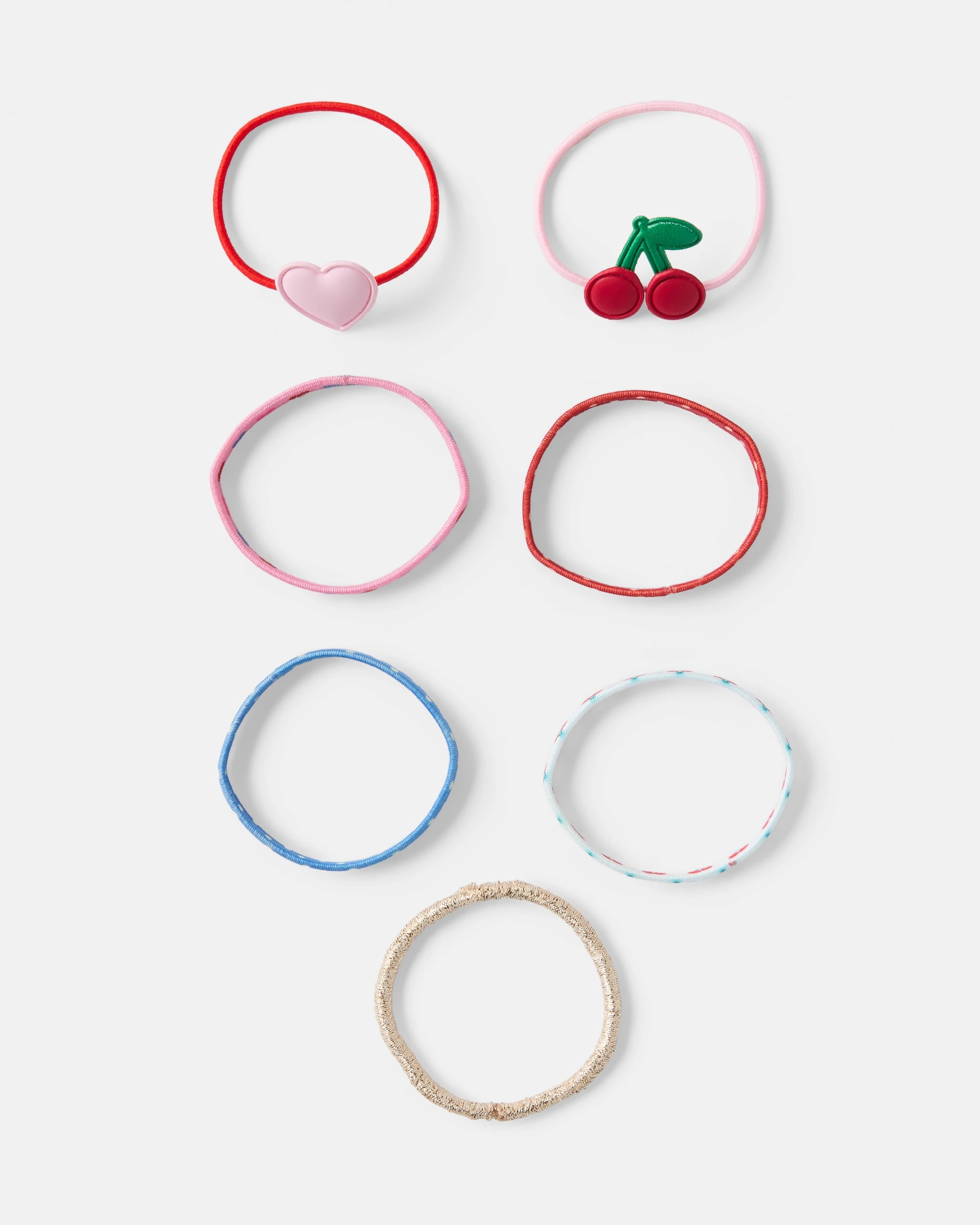 2 7 Pack Hair Tie - Cherry, 2 of 3