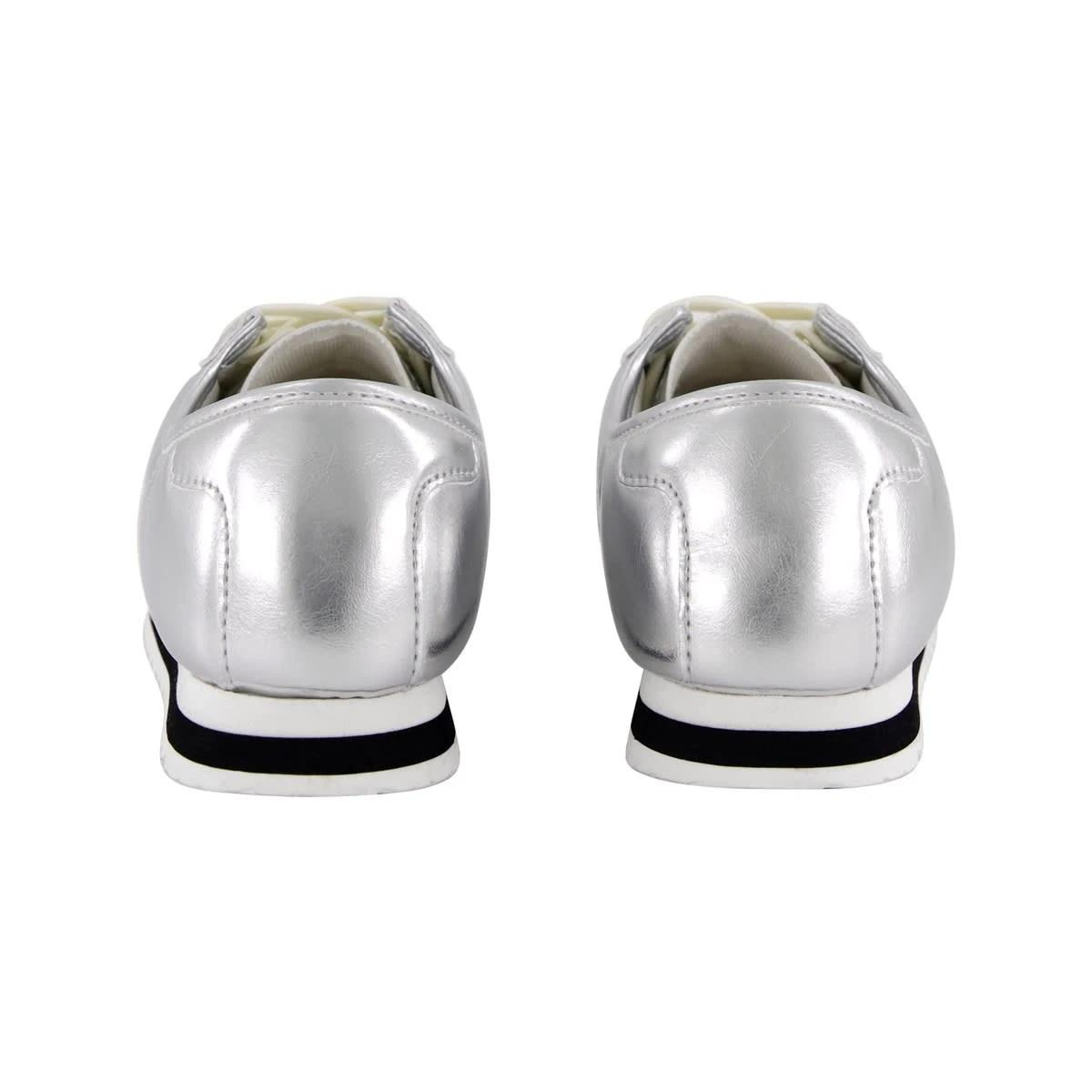 5 Slimline Retro Sneakers Silver, 5 of 5