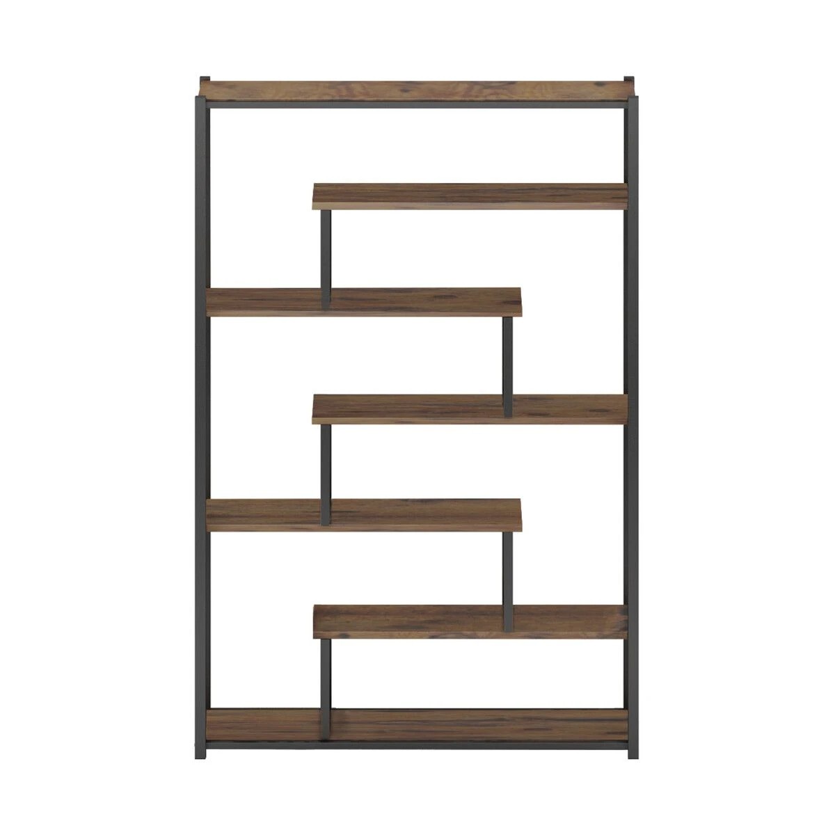 8 LUXSUITE 7-tier Bookshelf Bookcase Storage Display Rack, 8 of 8