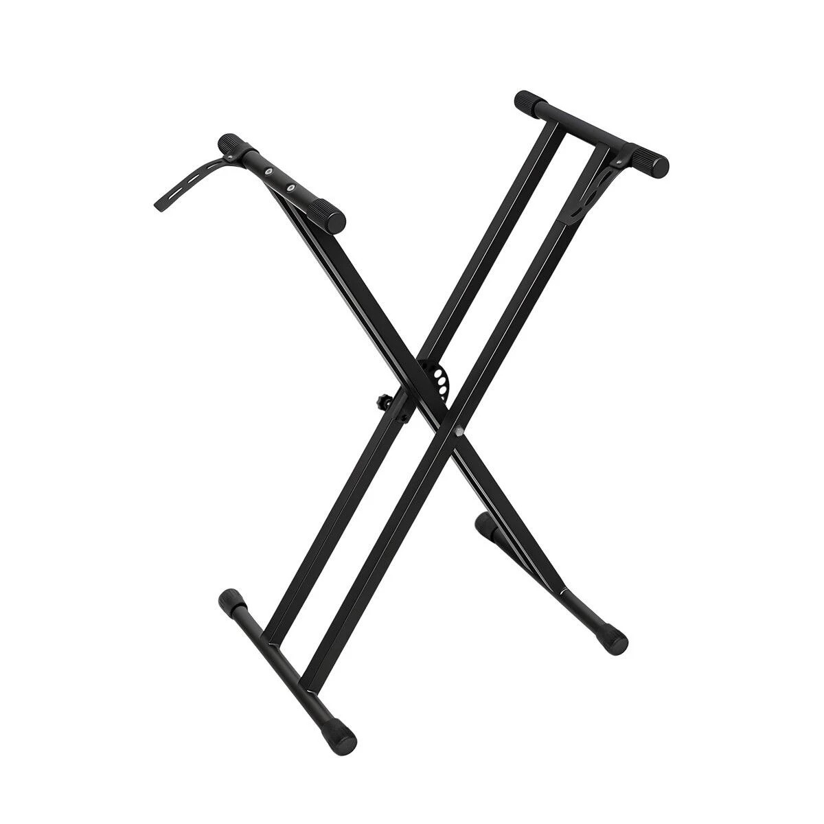 1 AUSWAY Keyboard Piano Stand Music Stage Folding Adjustable Double Braced X Style, 1 of 2