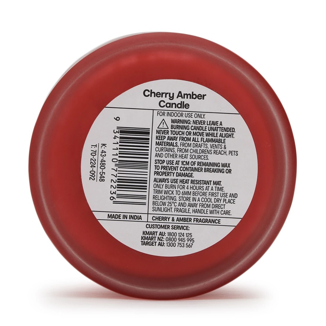 6 Cherry Spice Fragrant Candle, 6 of 6