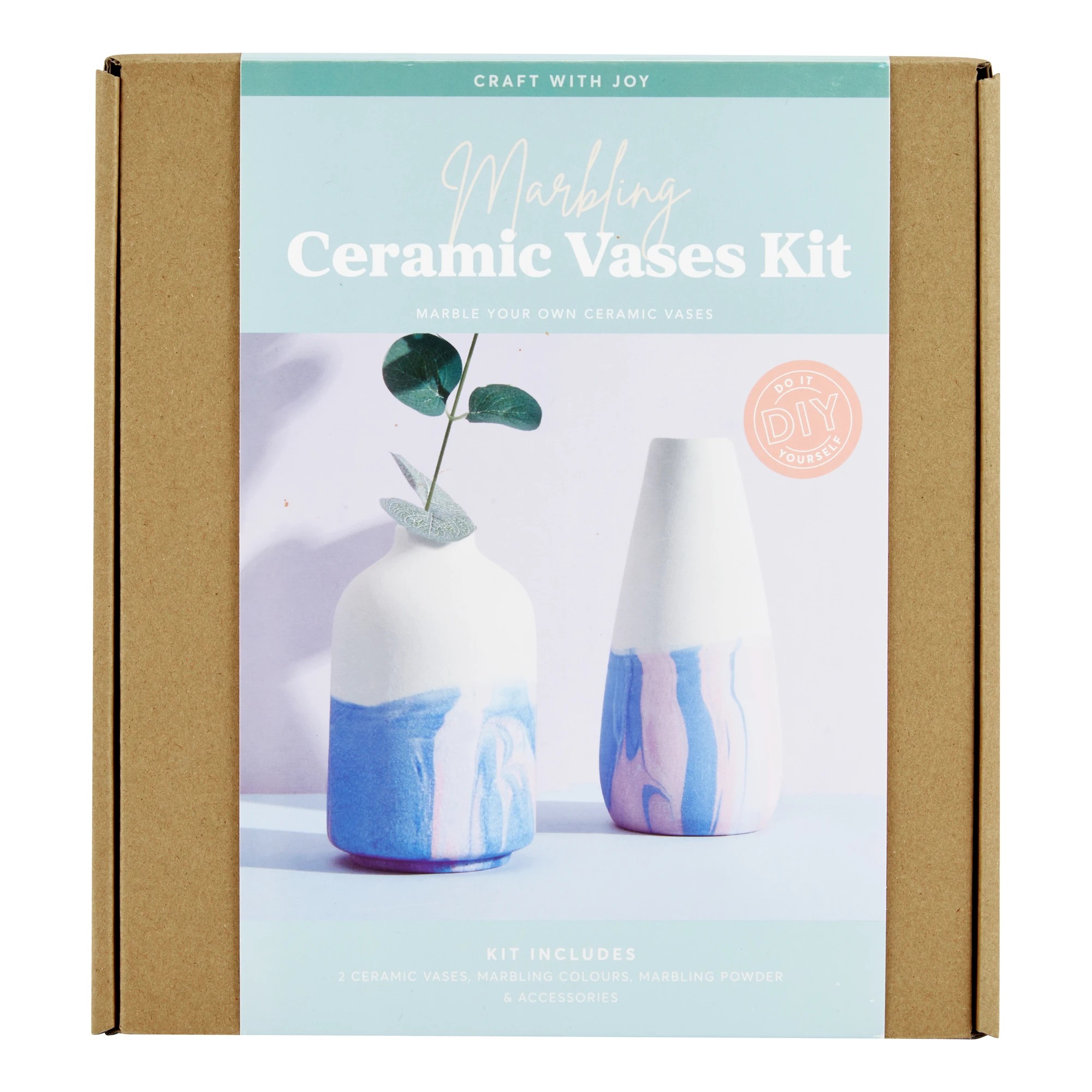 1 DIY Marbling Ceramic Vases Kit, 1 of 3