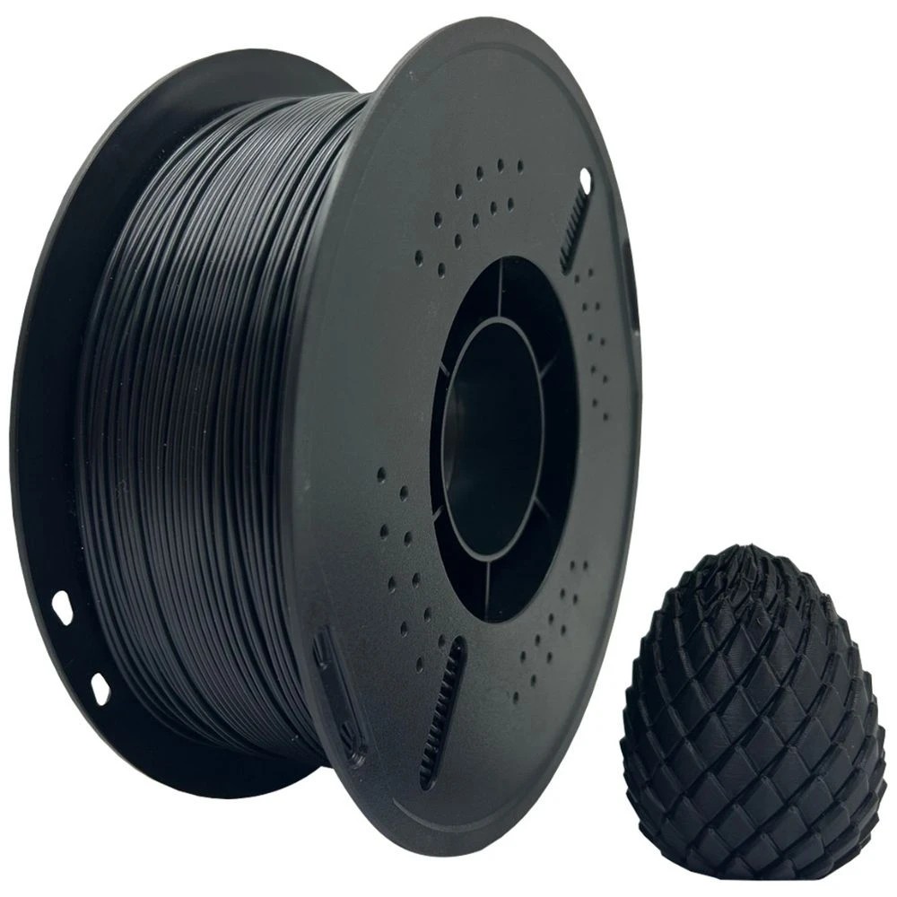 1 Keytek Silk PLA 3D Filament Black, 1 of 2