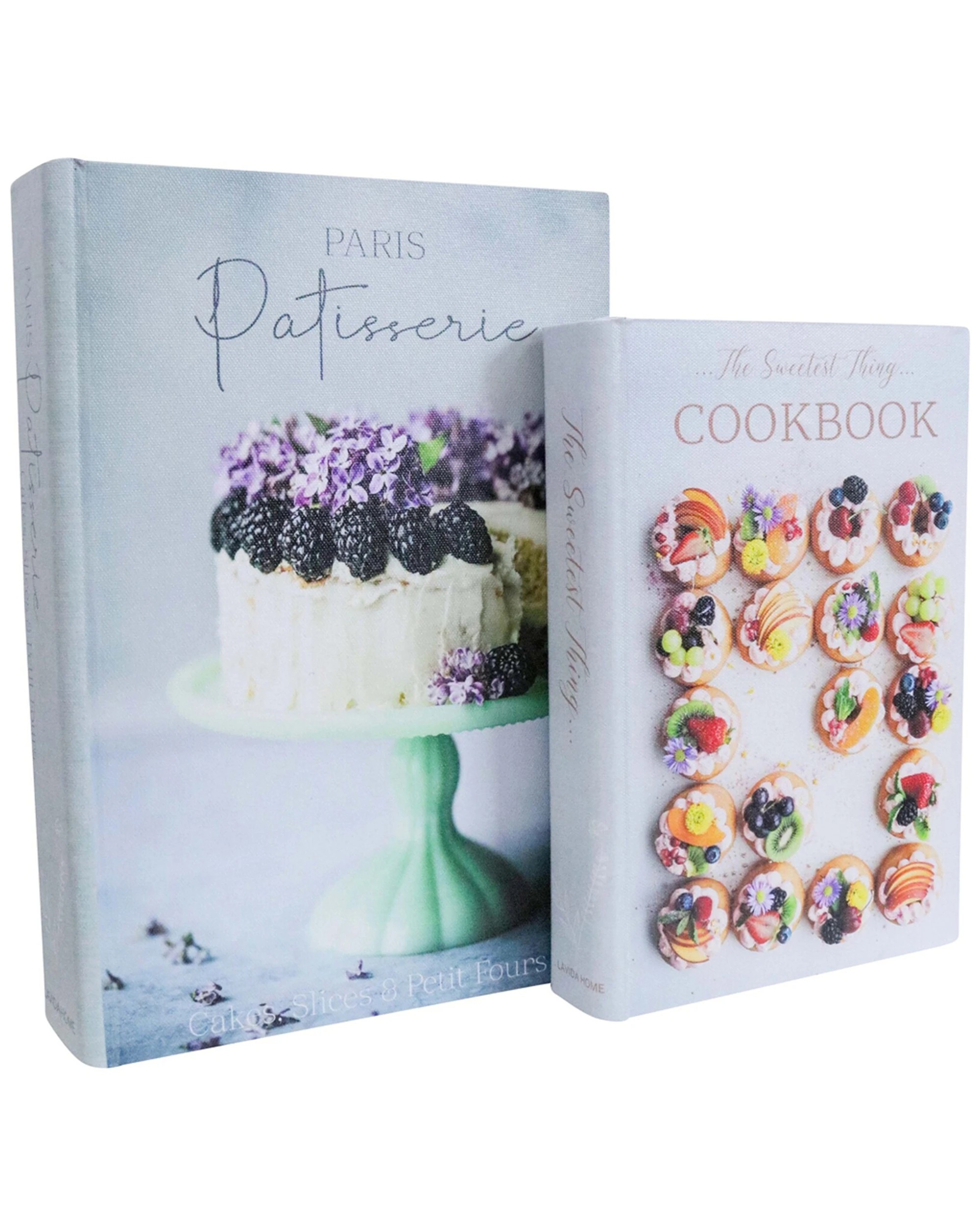 2 LVD Desserts MDF Book Box Home Decor Set 2Pc 29x20x5.5 24x16x4cm Storage - Multi, 2 of 3