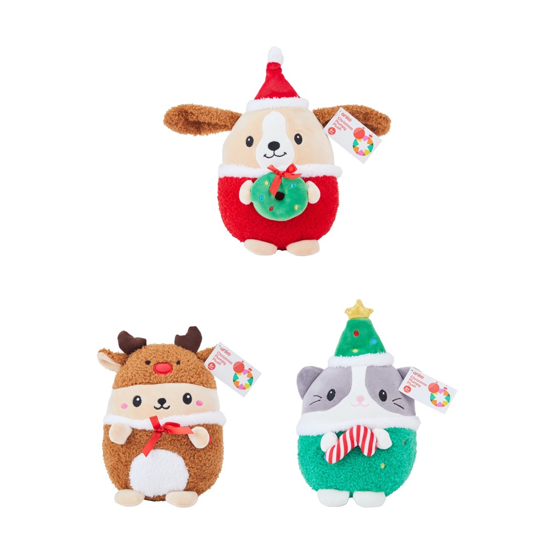 3 Christmas Plumpy Plush Toy - Assorted, 3 of 3