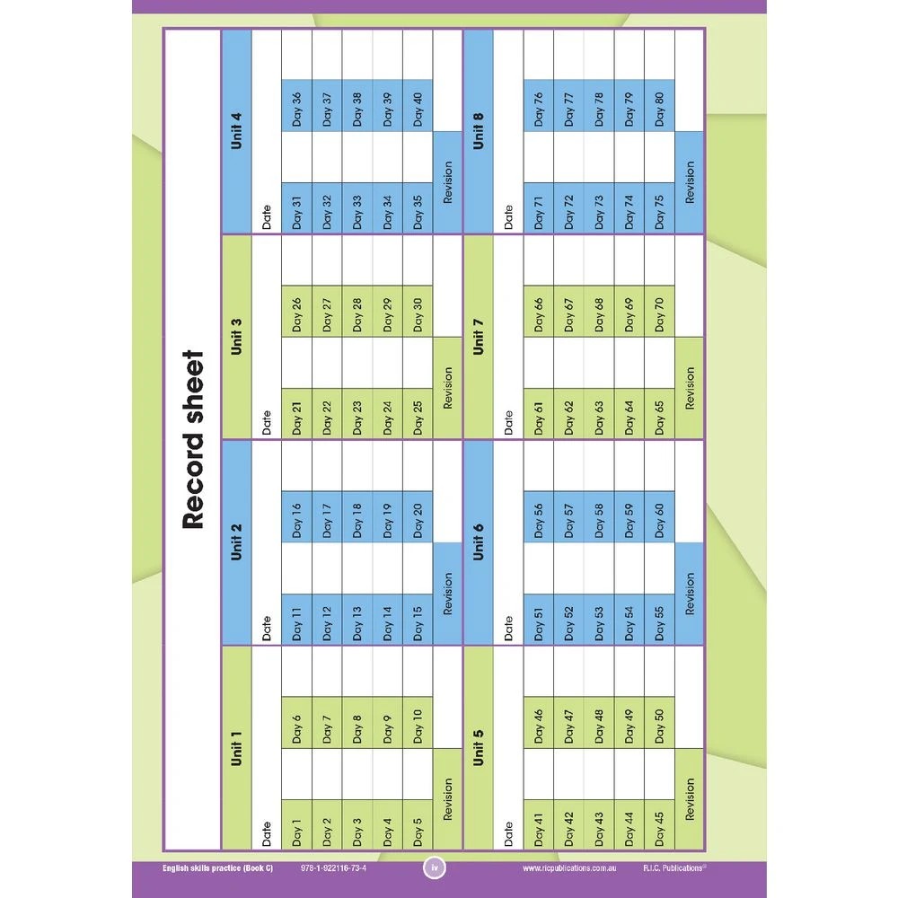 2 R.I.C English Skills Practice Book C, 2 of 5