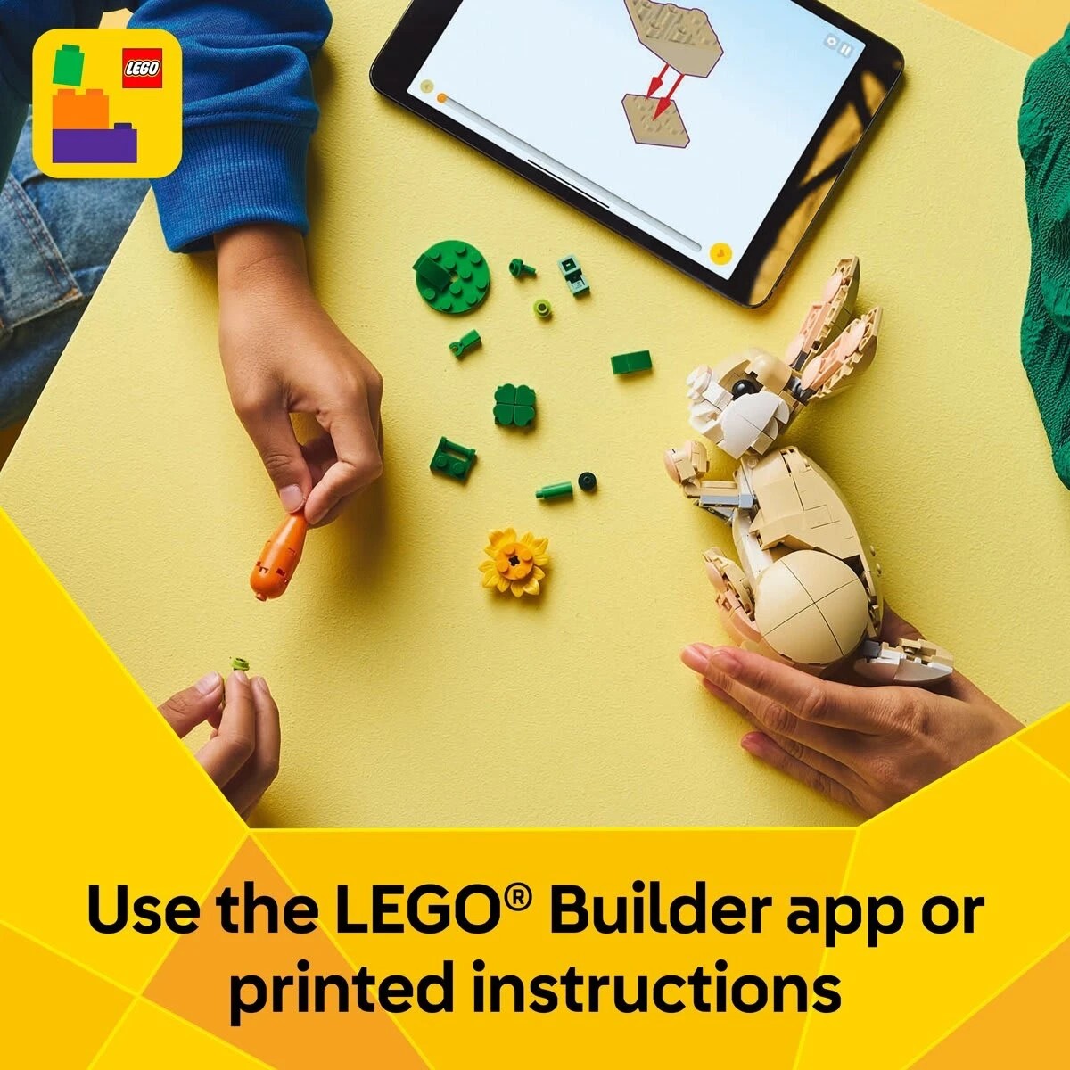 9 LEGO Creator 3-in-1 Cute Bunny 31162, 9 of 10