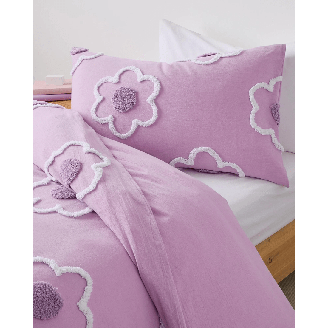 2 Target Indi Floral Tufted Quilt Cover Set - Purple, 2 of 3