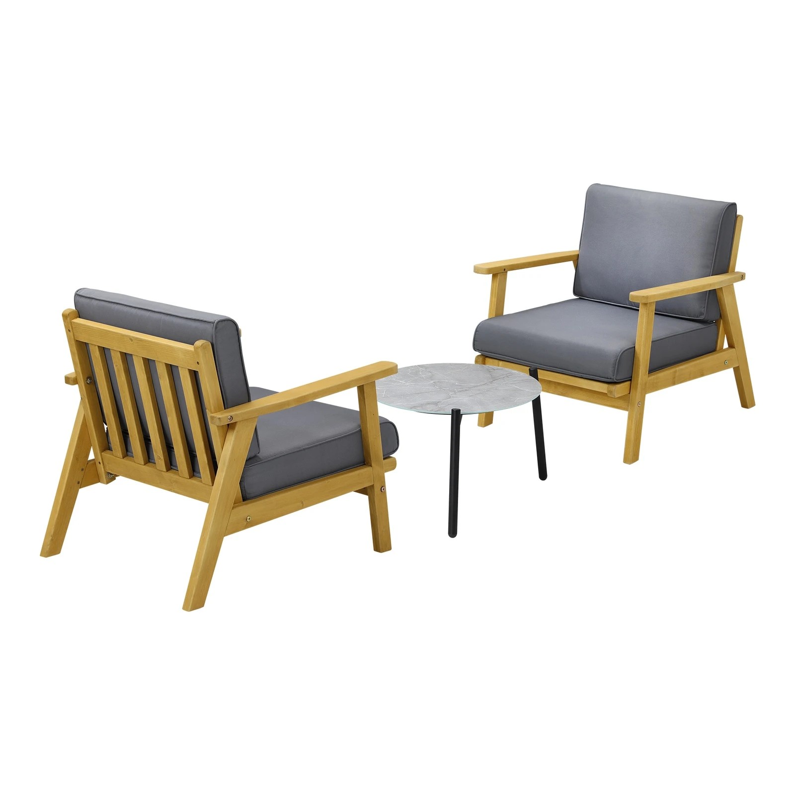 5 Livsip 3pcs Outdoor Lounge Set Patio Furniture Setting 50cm Coffee Side Table
 - Multi, 5 of 10