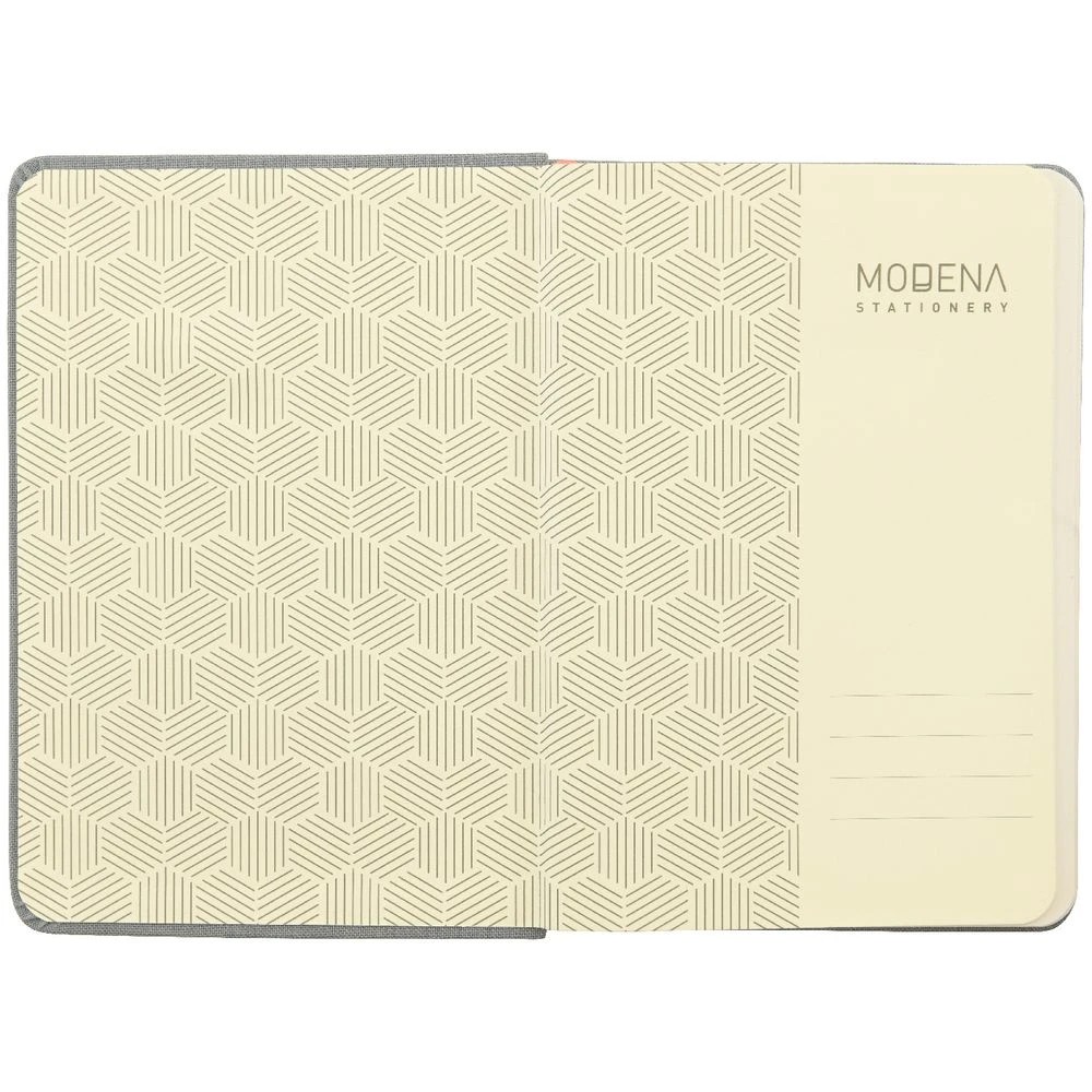 3 Modena A6 Linen Plain Notebook Grey, 3 of 5