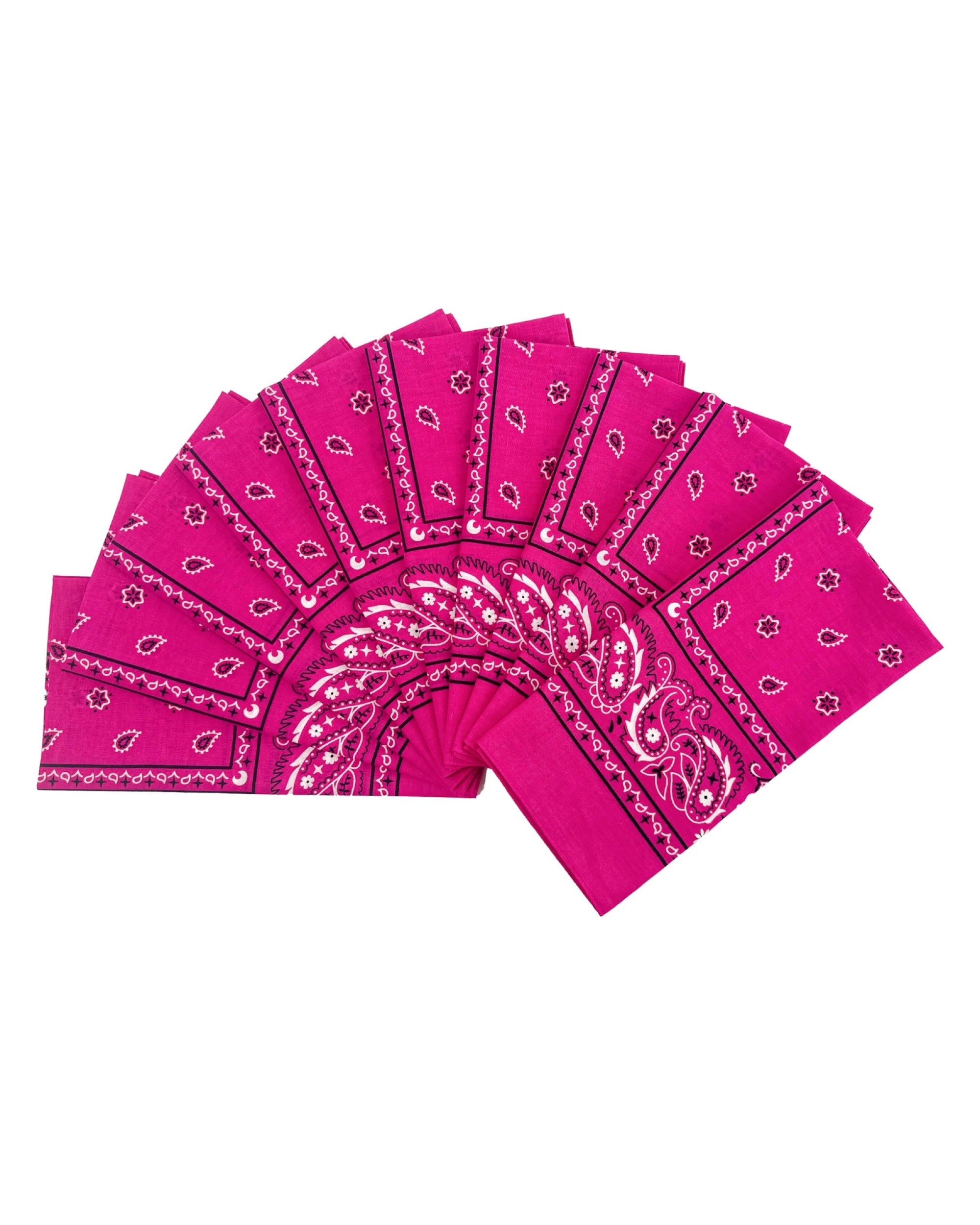 1 BR Costumes Bulk Bandana Head Wraps, 100% Cotton, Paisley Design, 1 of 5
