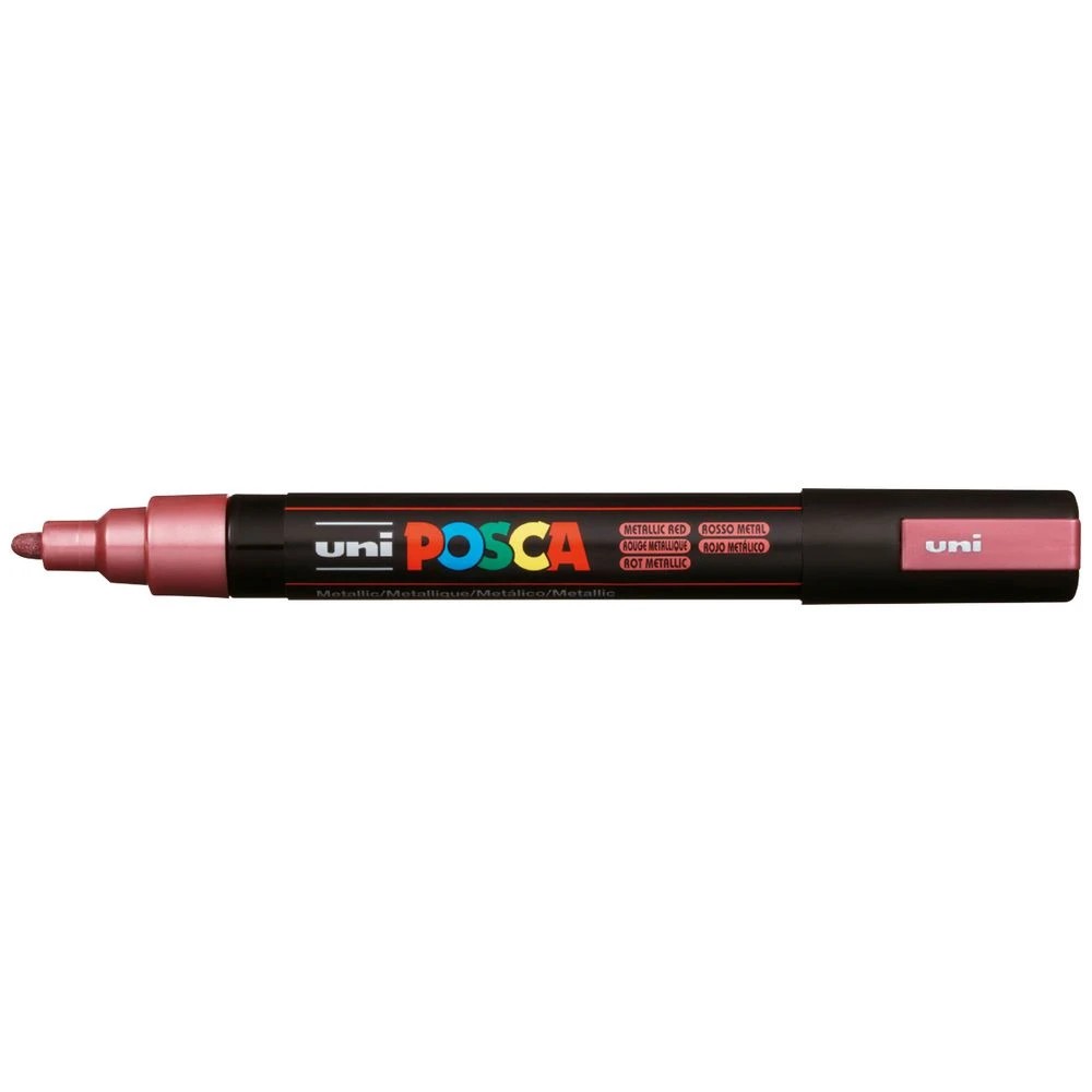 1 POSCA PC 5M Paint Marker Metallic Red, 1 of 7