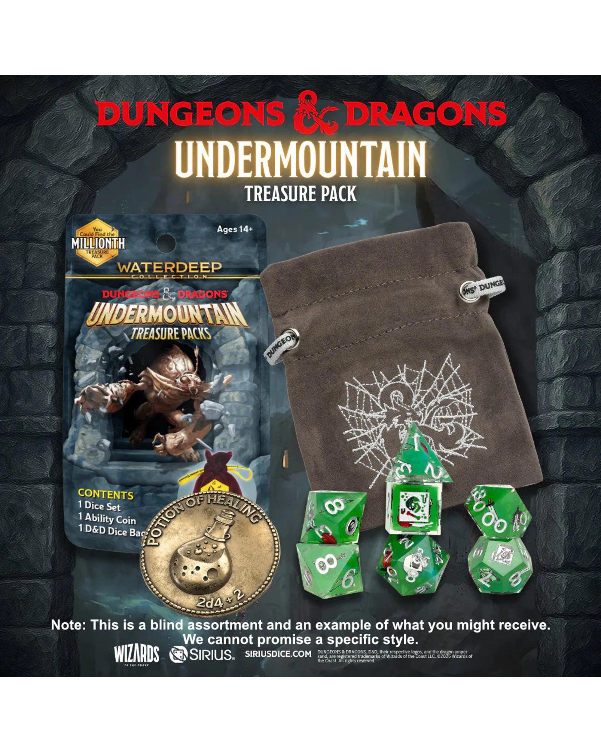 2 Sirius Dice Dungeons and Dragons Undermountain Blind Bag, 2 of 7