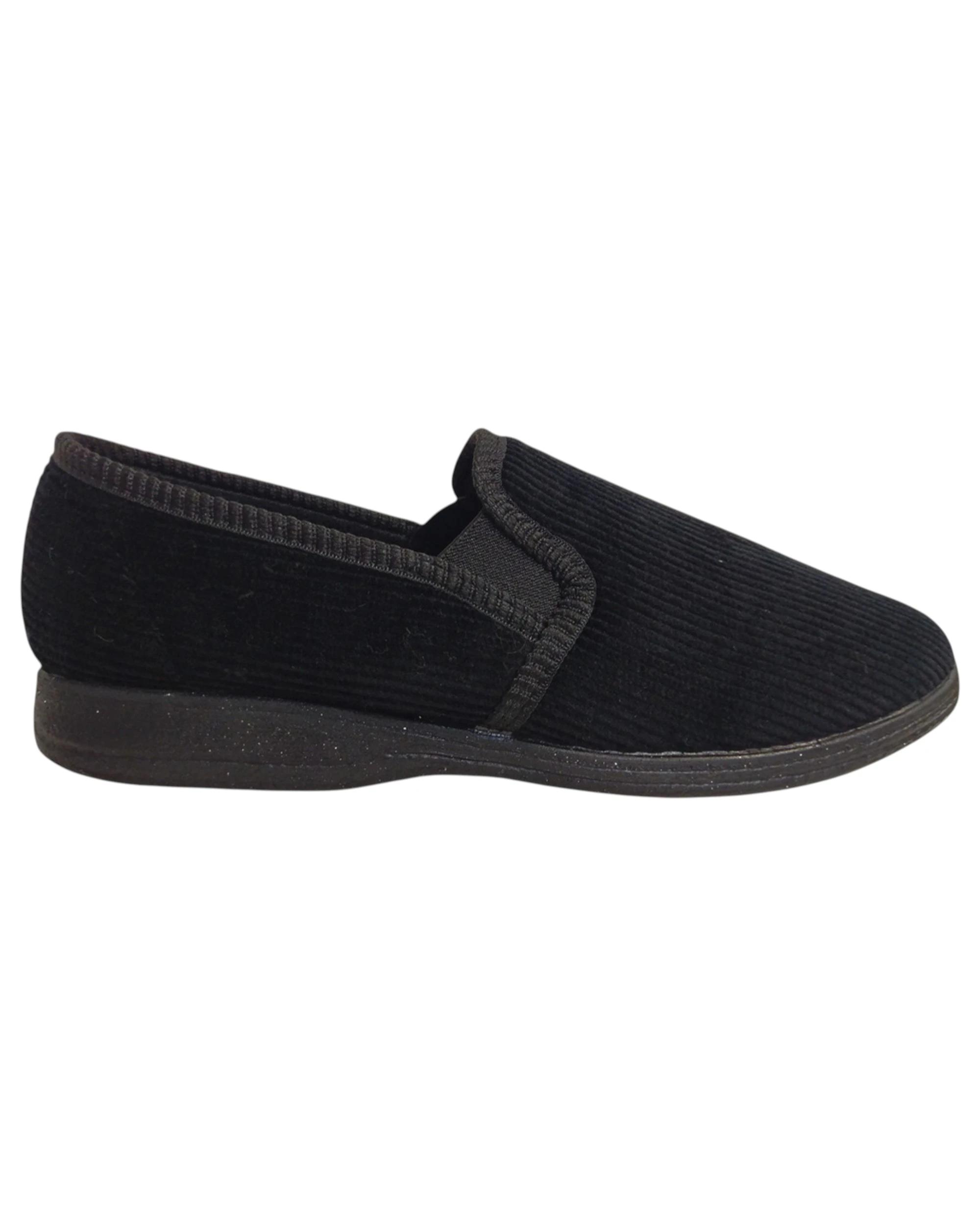 2 Grosby Blake 2 Slippers Mens Slipper Black Slip On Slippers BLACK, 2 of 5