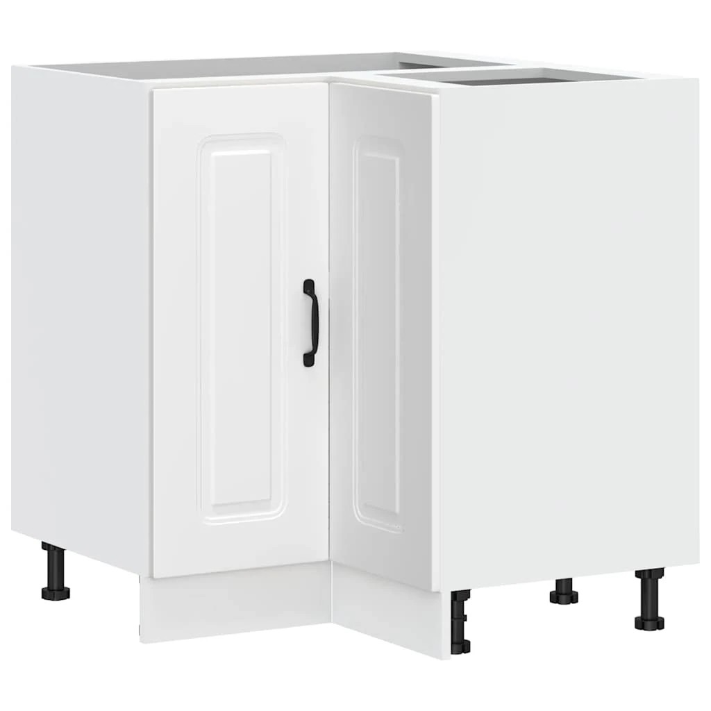 2 vidaXL Wooden Dishwasher Panel Adjustable Feet - White, 2 of 10