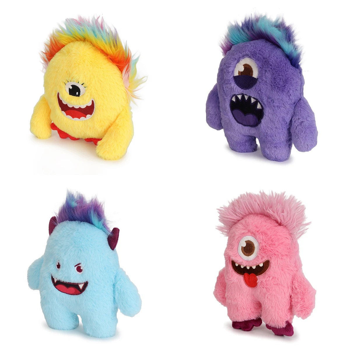 2 Pet Toy Plush Fluff Head Monster - Assorted, 2 of 10