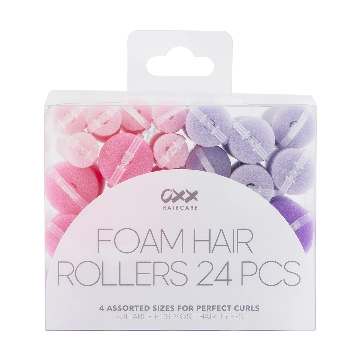 1 OXX Haircare 24 Piece Foam Hair Rollers - Bright, 1 of 5