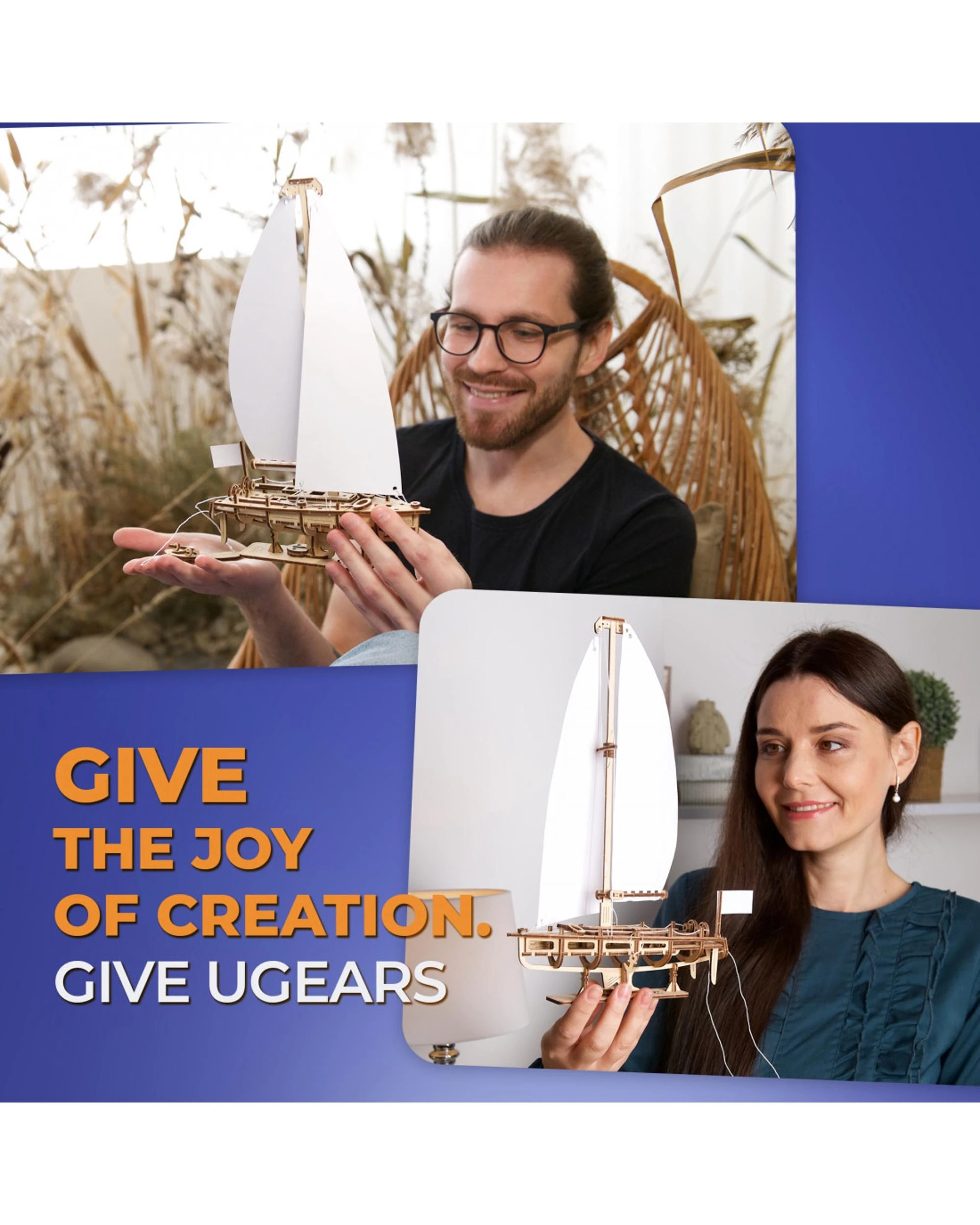 9 UGears Ocean Beauty Yacht Model Kit, 9 of 9