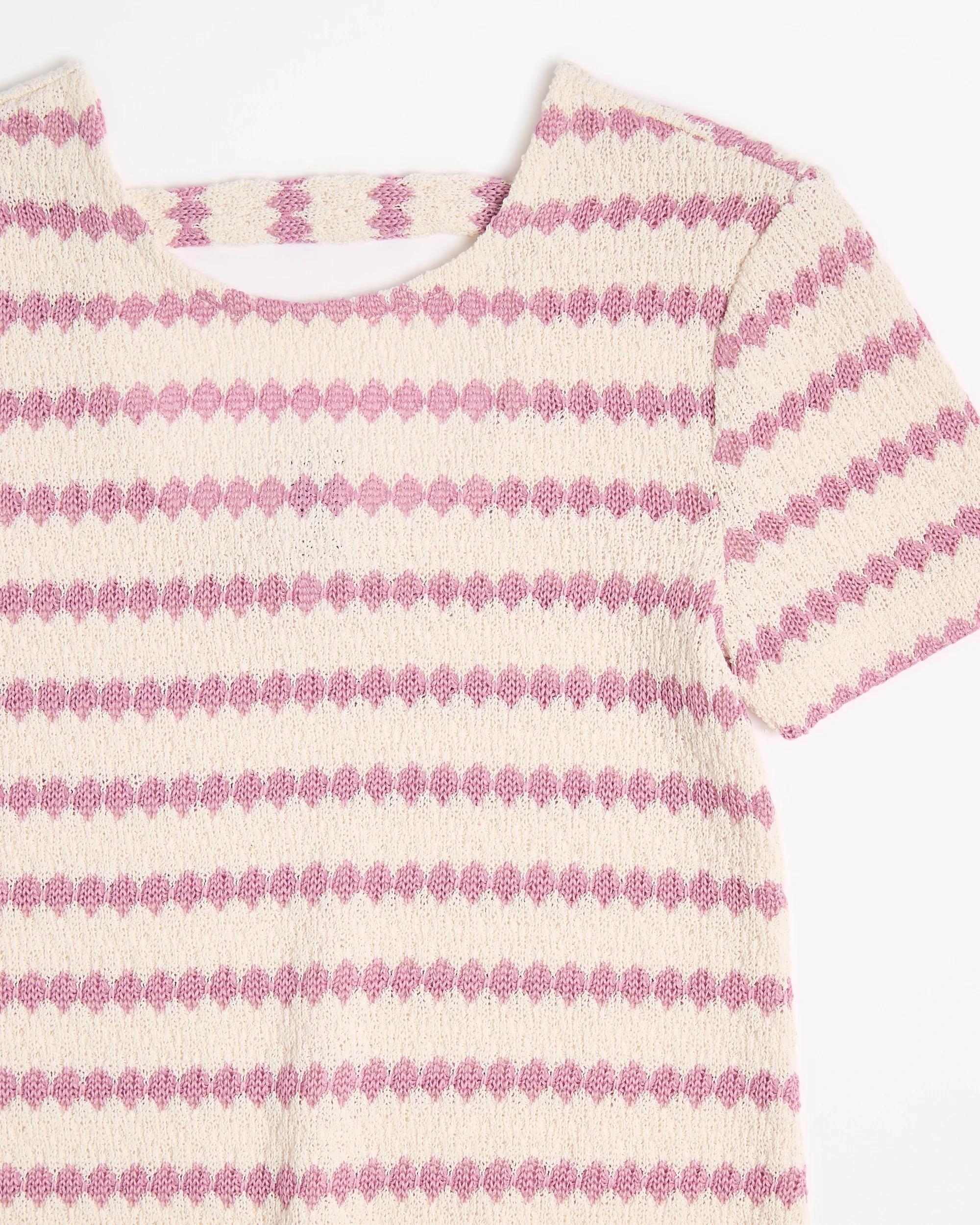 2 Target Kids Textured Knit Dress PINK, 2 of 3