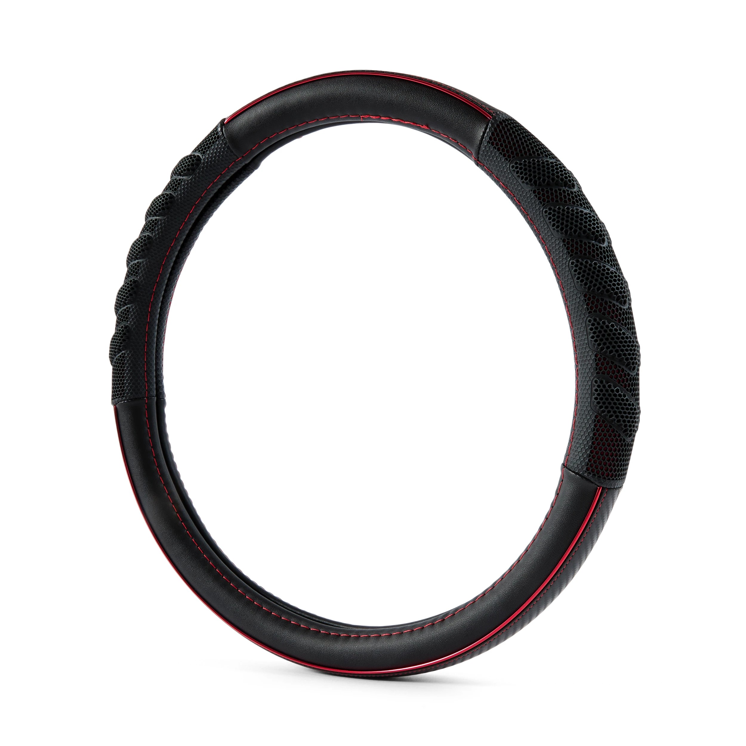 2 Steering Wheel Cover - Red Metallic, 2 of 5