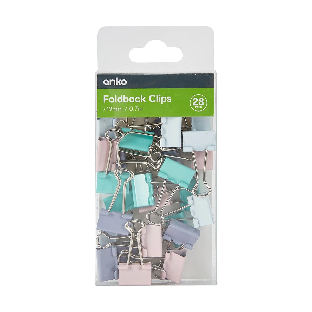 1 28 Pack 19mm Foldback Clips, 1 of 5