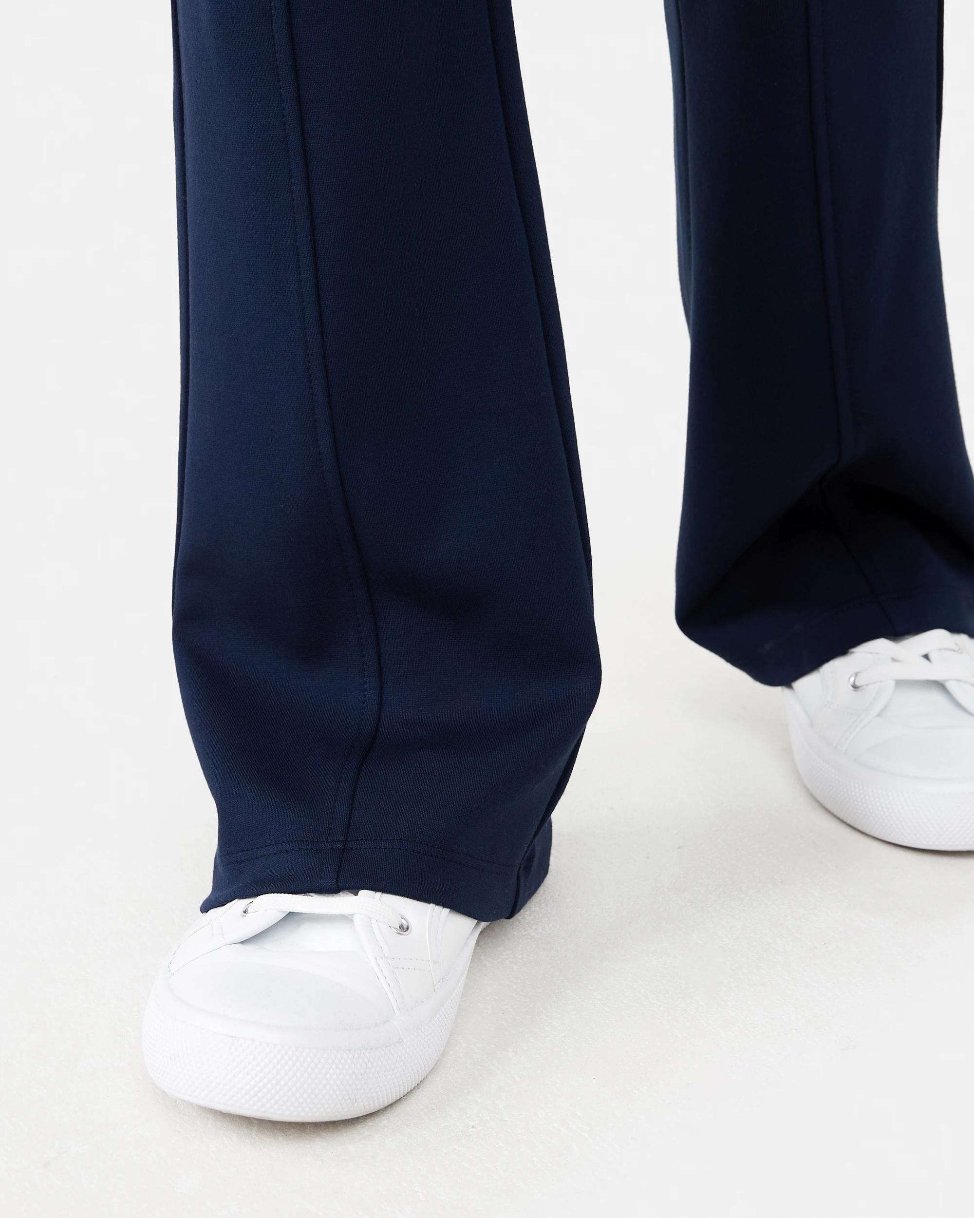 4 Ponte Flare Leggings Dress Navy, 4 of 6