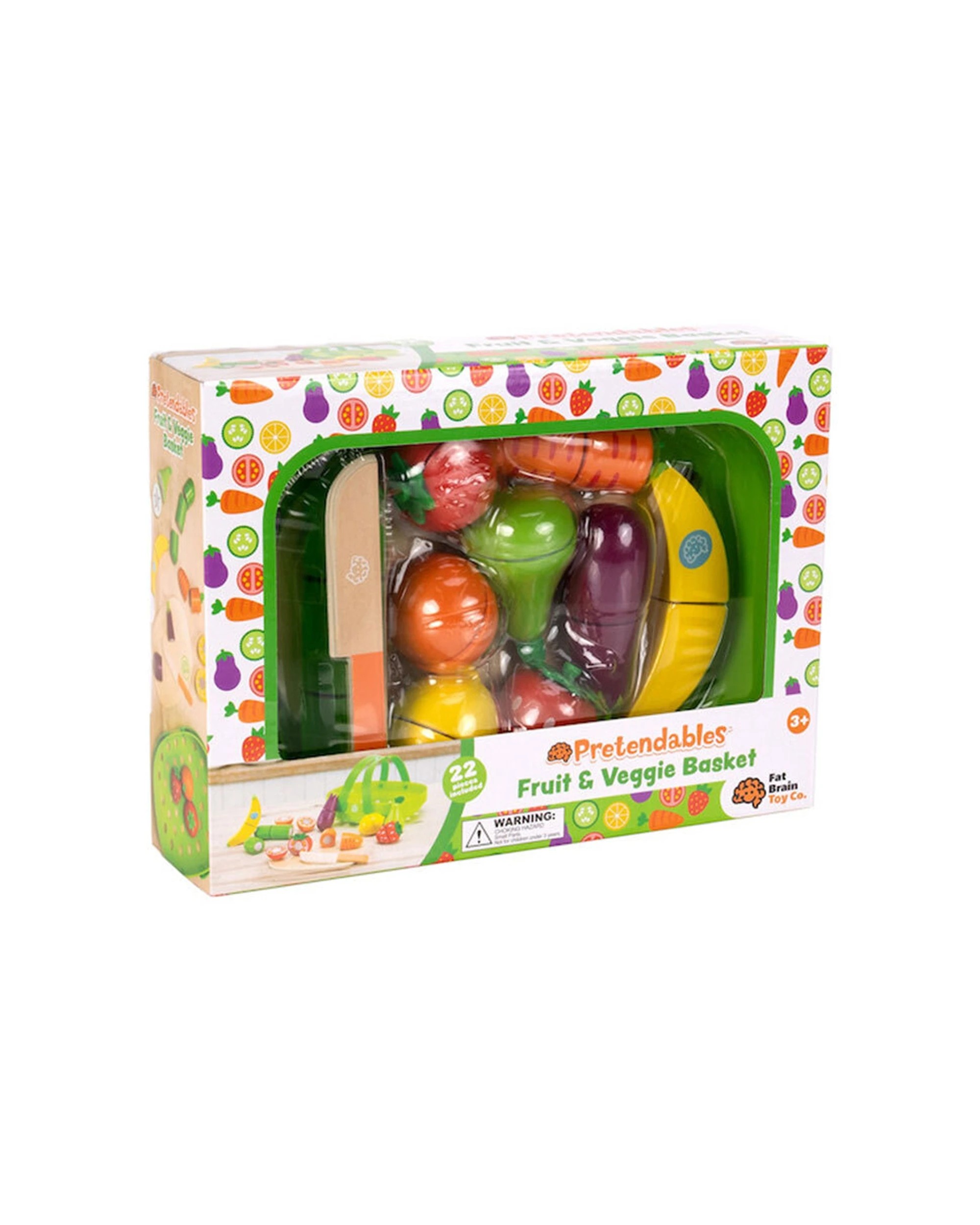 3 Pretendables Fruit and Veggie Set Kids Childrens Pretend Play Toy - Multi, 3 of 3