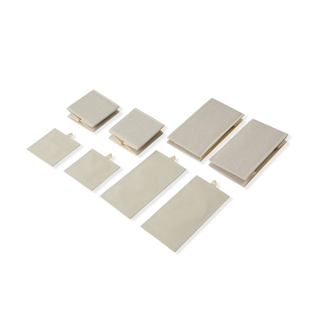 4 Set of 4 Linen Look Drawer Organisers, 4 of 9