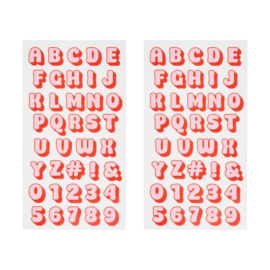 2 Vinyl Transfer Stickers - Alphabet, 2 of 3