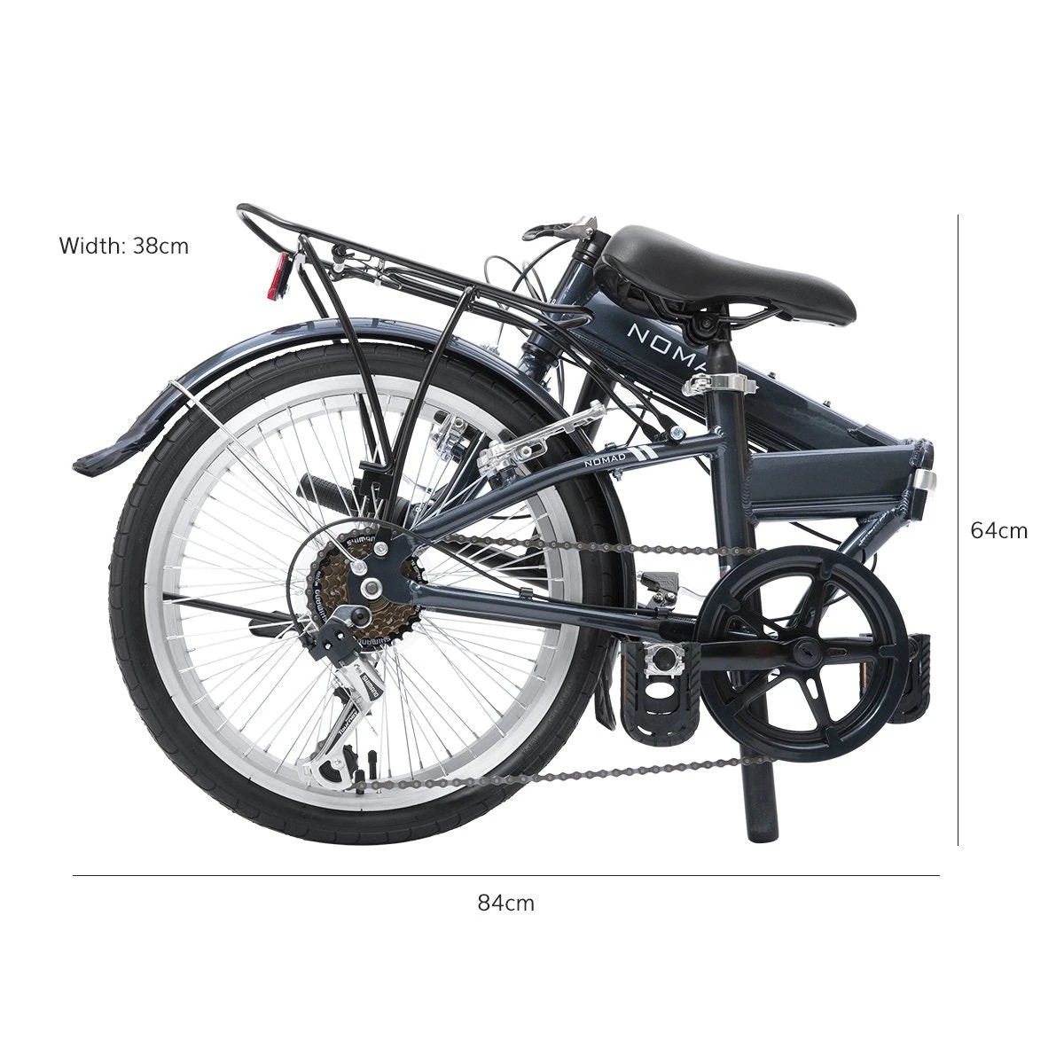 3 Progear Bikes Nomad Folding Bike 20" in Grey, 3 of 10