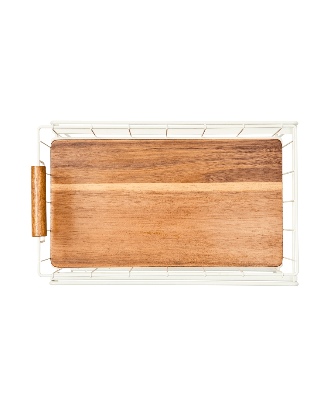 10 Off White and Acacia 2 Tier Drawers, 10 of 10