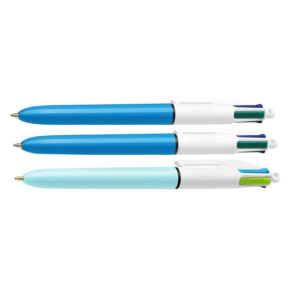 3 BIC 4 Colours Ballpoint Pens Original + Fun 3 Pack, 3 of 4