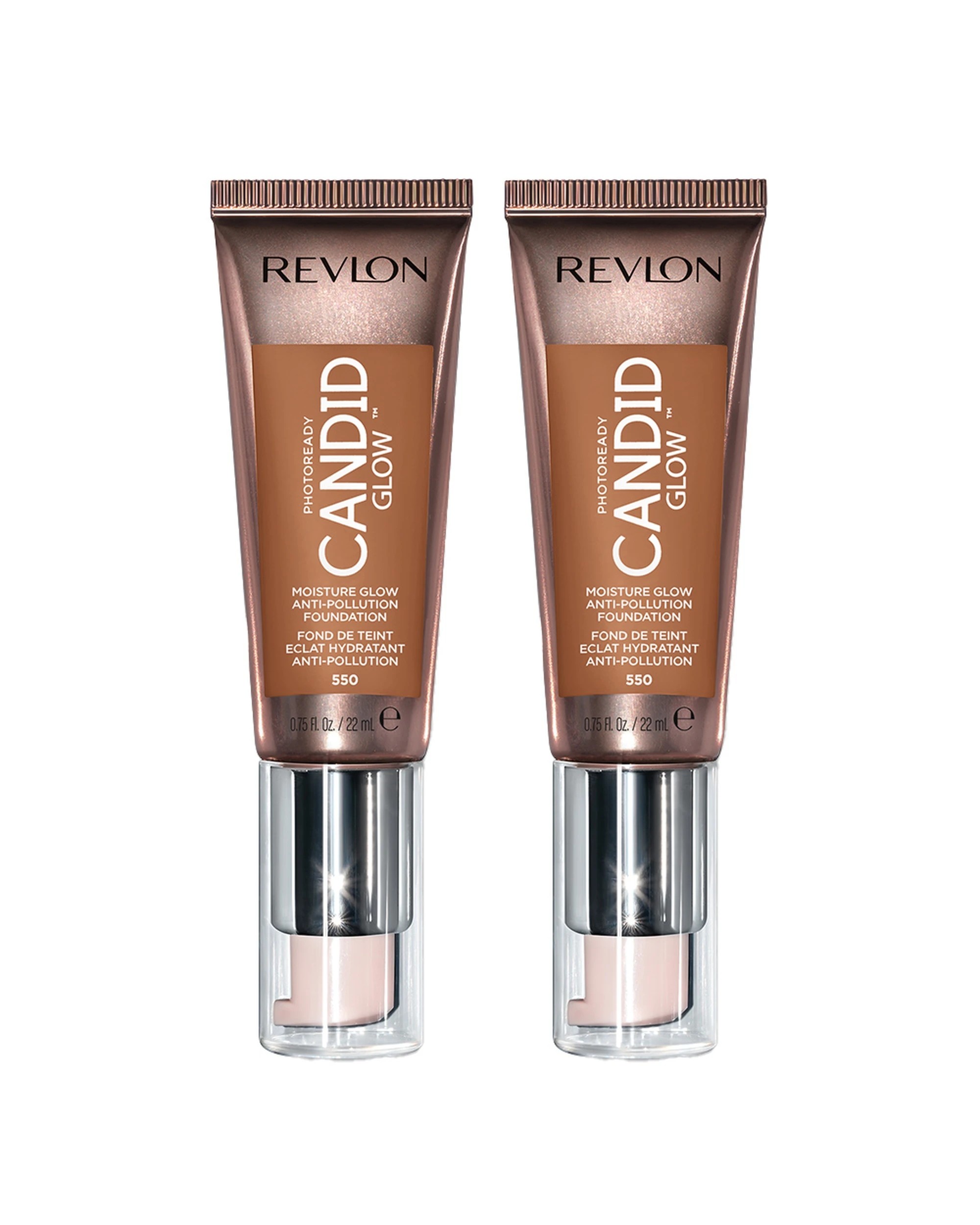 1 Revlon Photoready Candid Glow Moisture Glow Foundation 22ml 550 Mocha - 2 Pack, 1 of 1