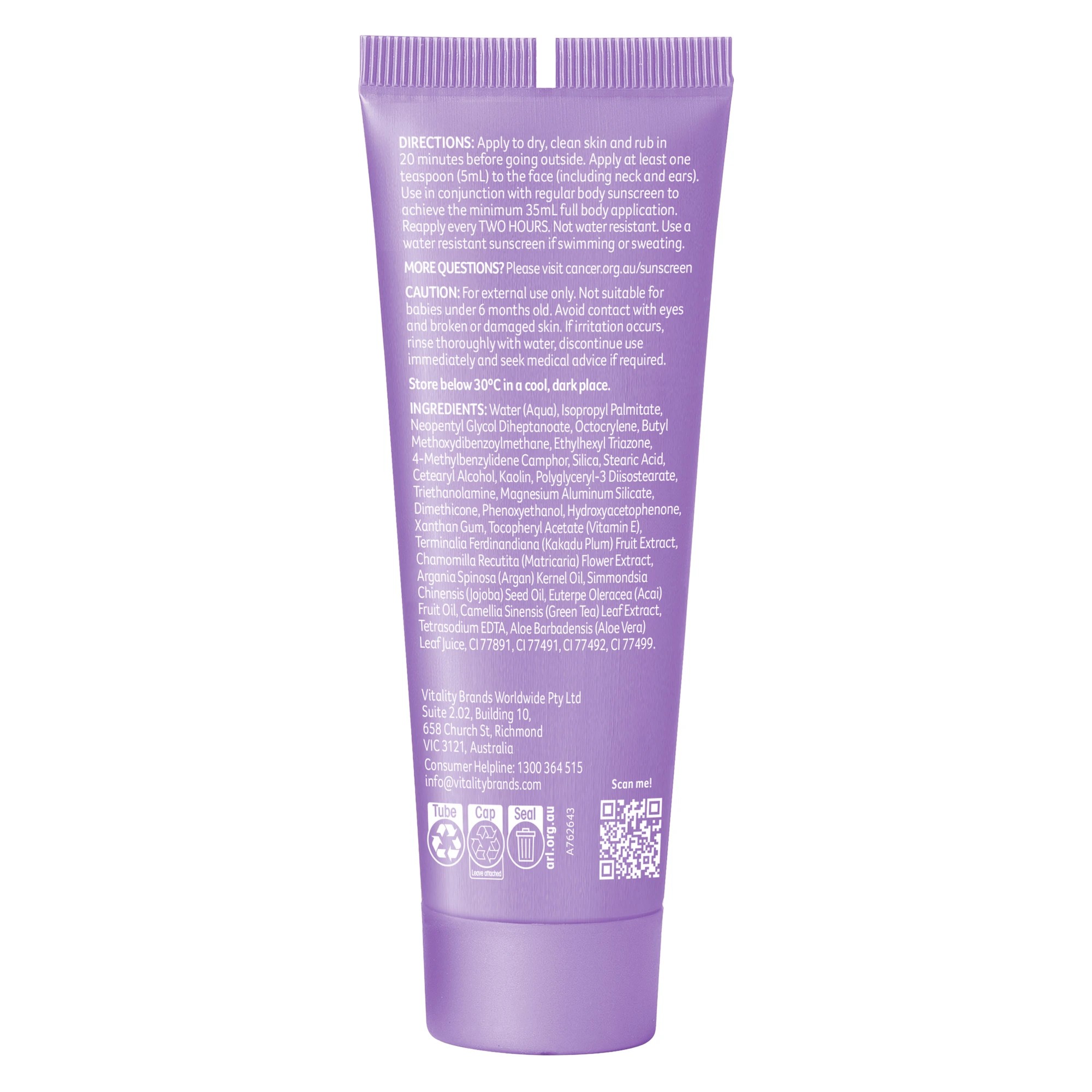 2 Cancer Council Nourishing SPF 50+ BB Cream 50ml - Light Tint, Kakadu Plum, 2 of 8