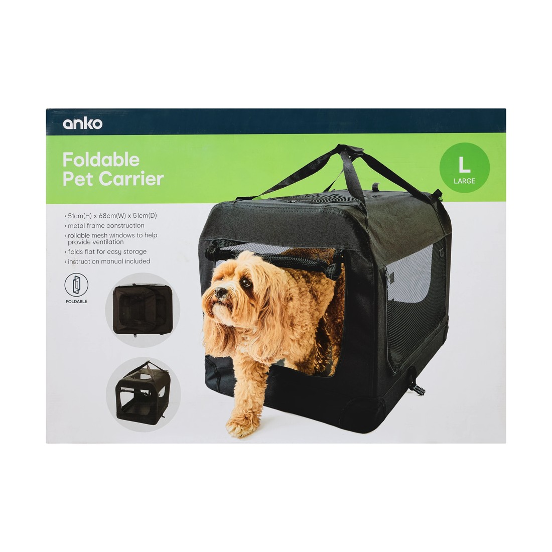 10 Pet Carrier Foldable - Large, 10 of 10