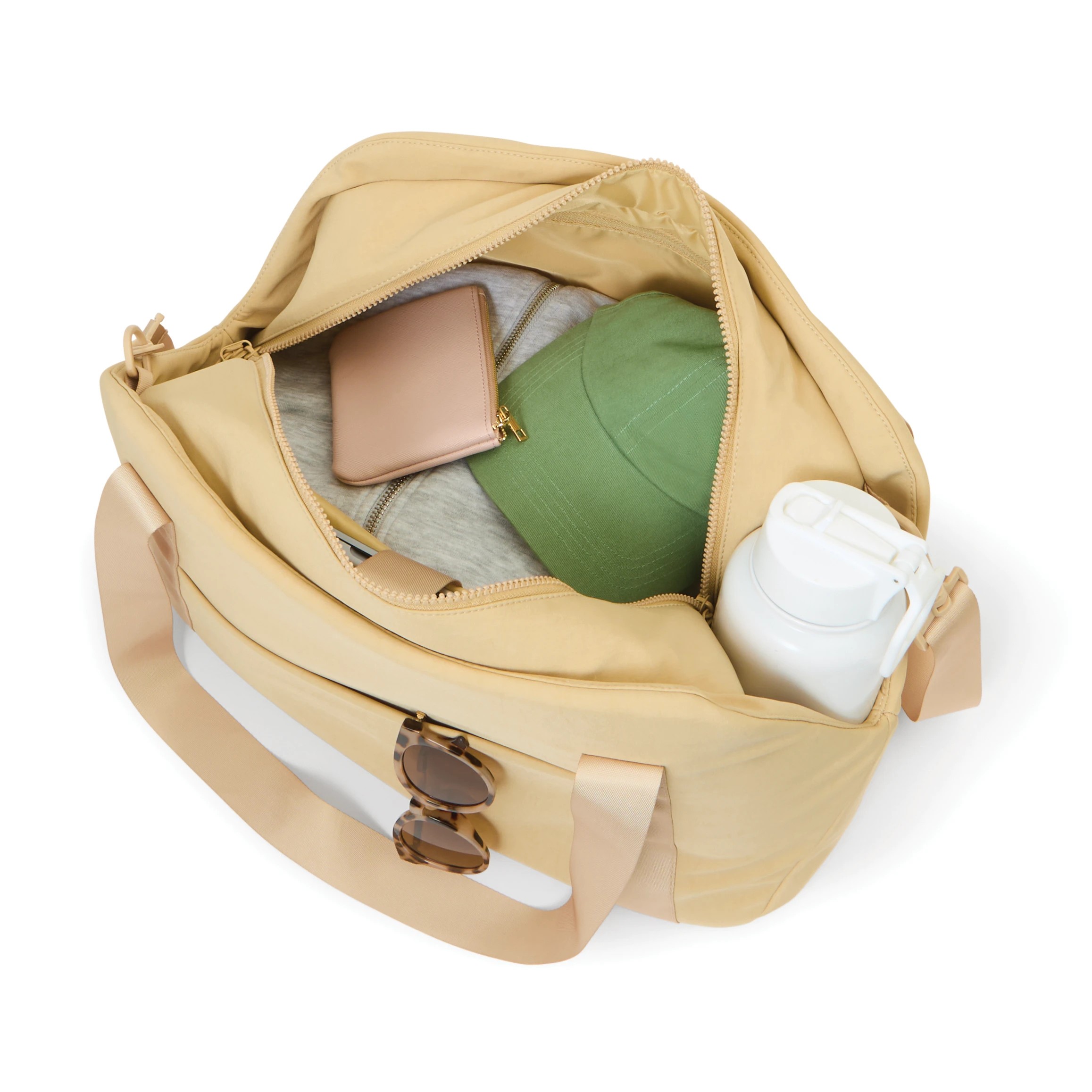 8 Nylon Travel Duffle Bag - Beige, 8 of 8