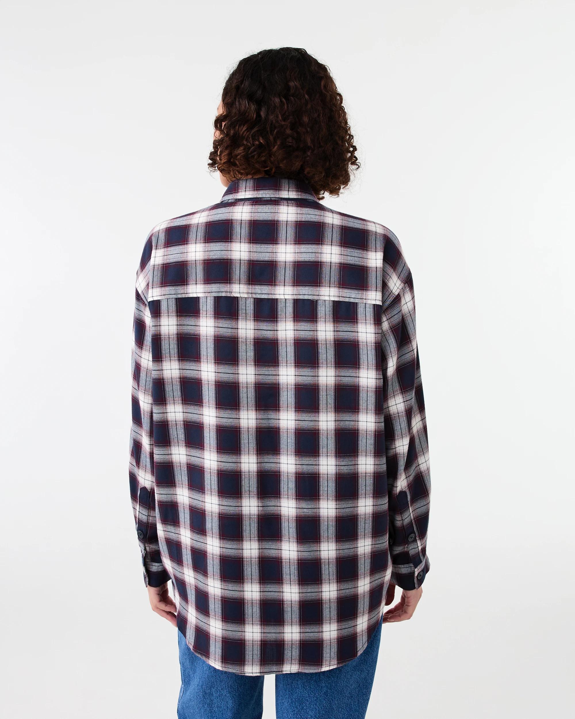 3 Long Sleeve Brushed Check Shirt Check Navy, 3 of 7