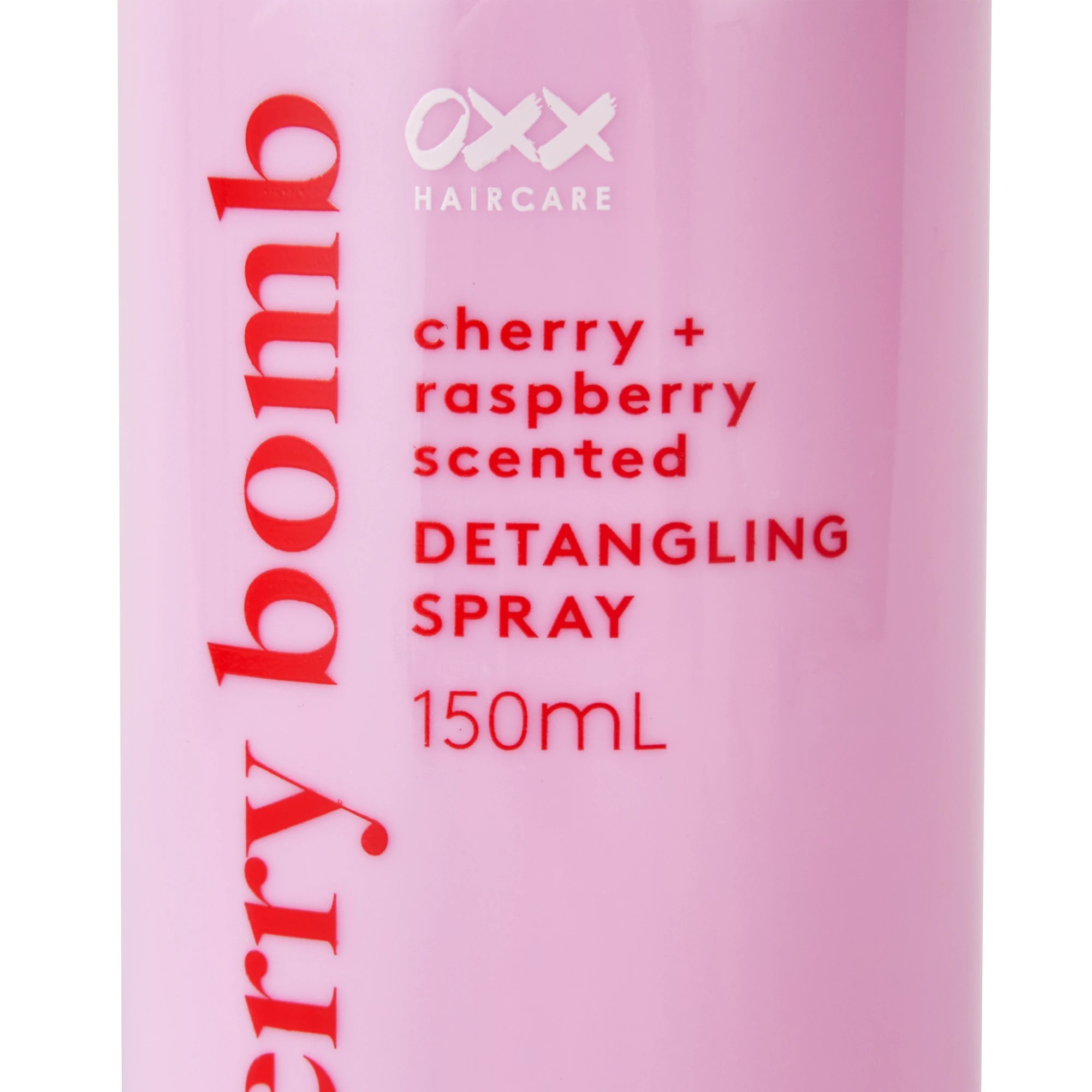 3 OXX Haircare Cherry Bomb Detangling Spray 150ml - Cherry and Raspberry Scented, 3 of 5