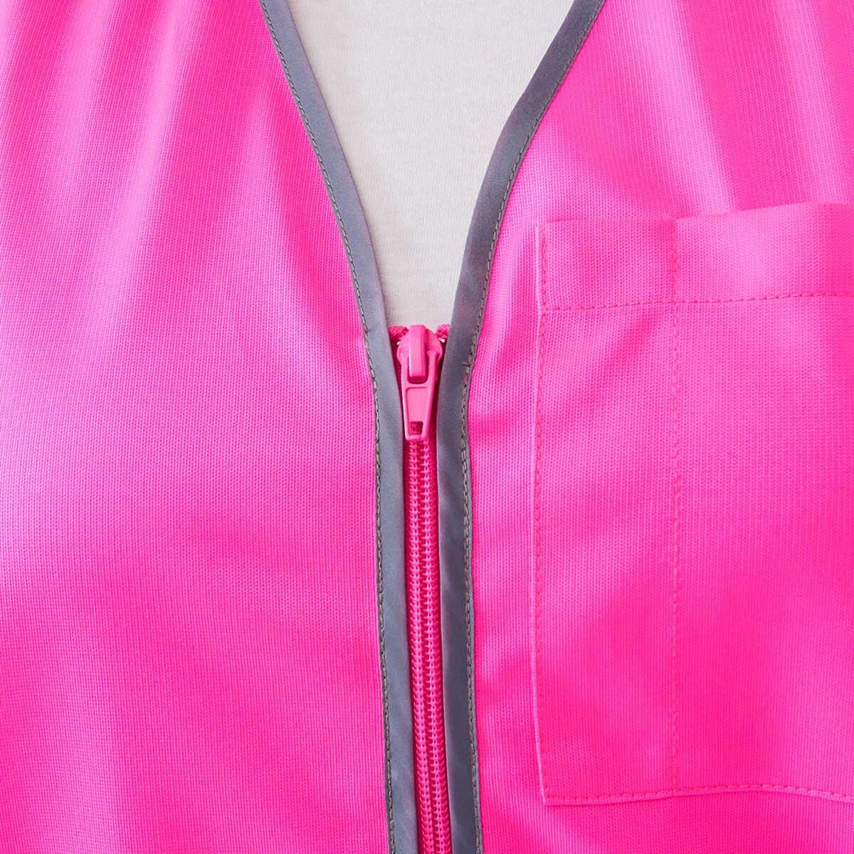 9 Workwear Hi-Visibility Vest SAFETY PINK, 9 of 10