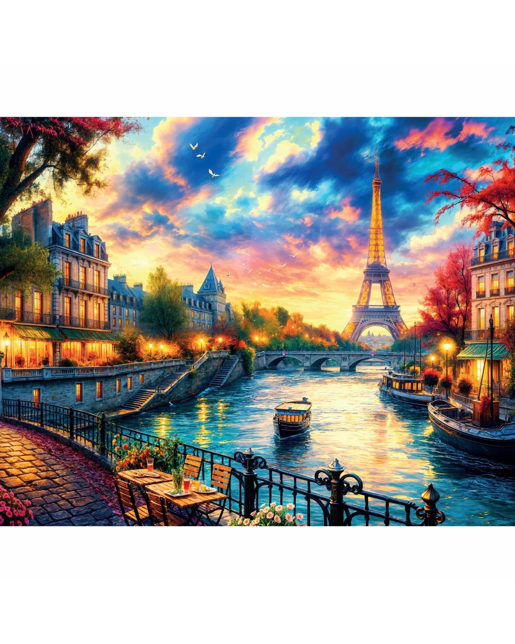 2 Hinkler Mindbogglers Artisan Eiffel on the Seine 1000 Piece Puzzle, 2 of 3