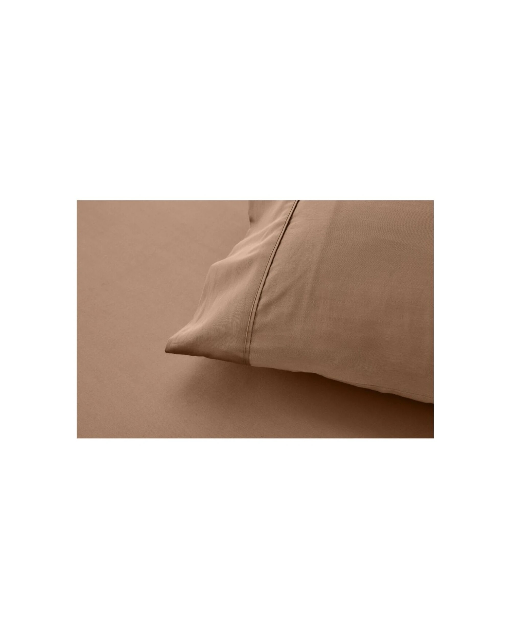 4 Grosvenor House Egyptian Cotton Standard Pillowcases Clay 2x 2pc 500TC - Brown, 4 of 4