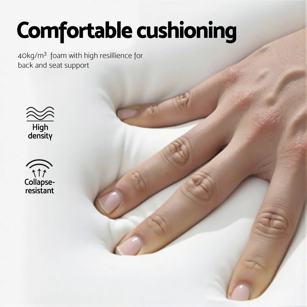 6 Artiss Dining Chairs Set of 4 Velvet Channel Tufted - Pink, 6 of 6