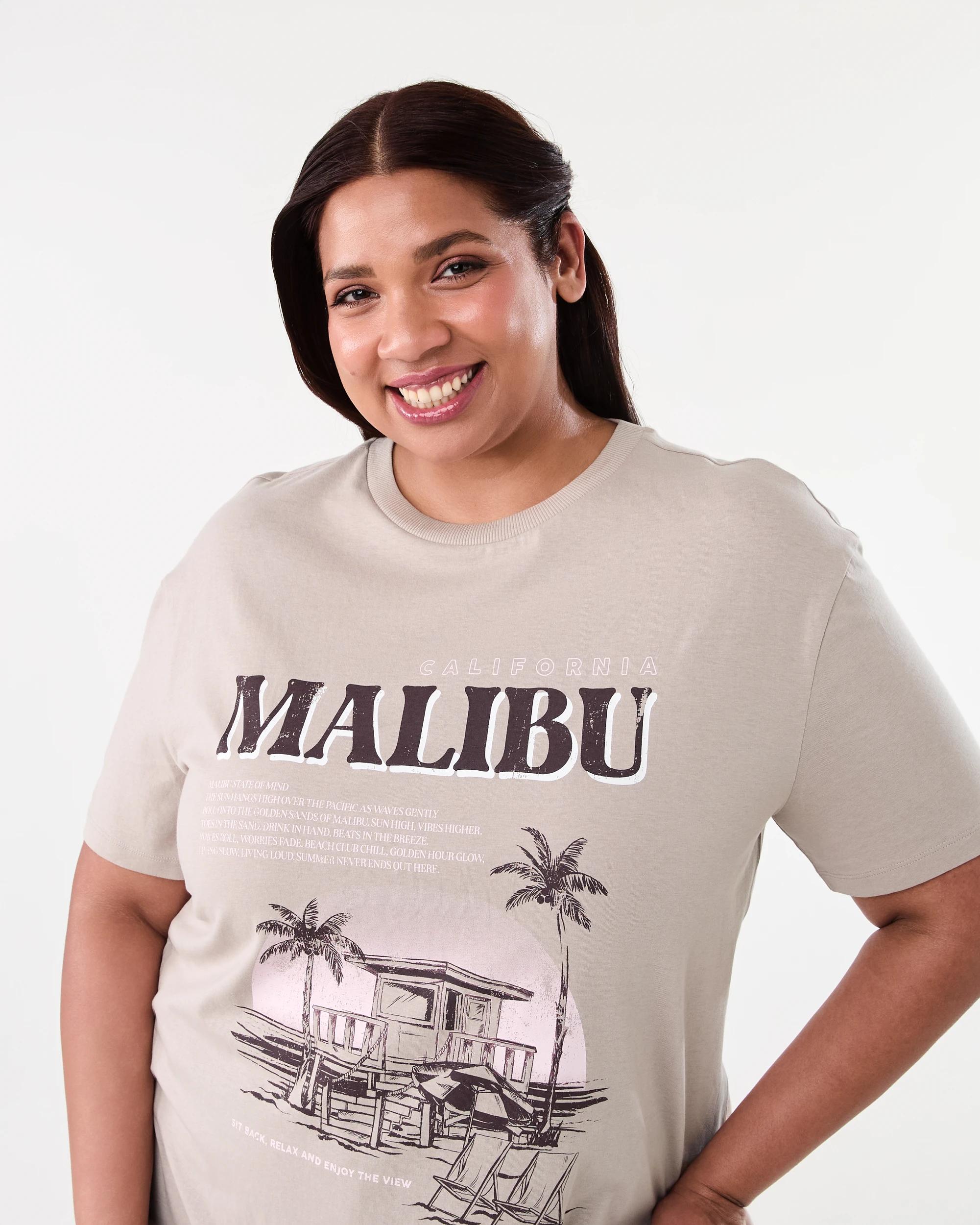 4 Curve Short Sleeve Boyfriend T-shirt Malibu, 4 of 5