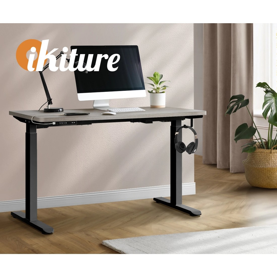 3 Oikiture 140cm Electric Standing Desk Dual Motor
 - Multi, 3 of 4