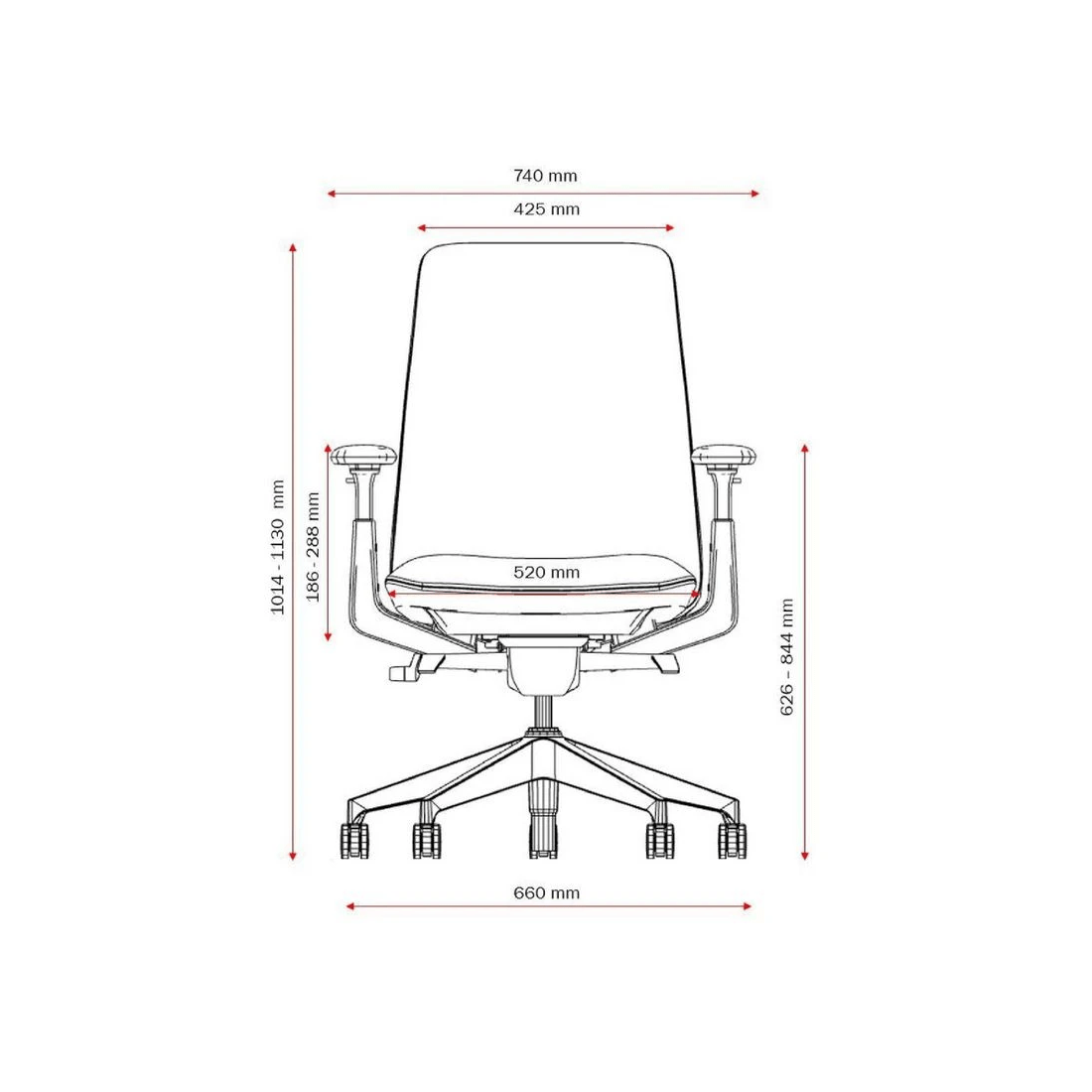6 Haworth Aloha Active Ergonomic Chair Grey, 6 of 9