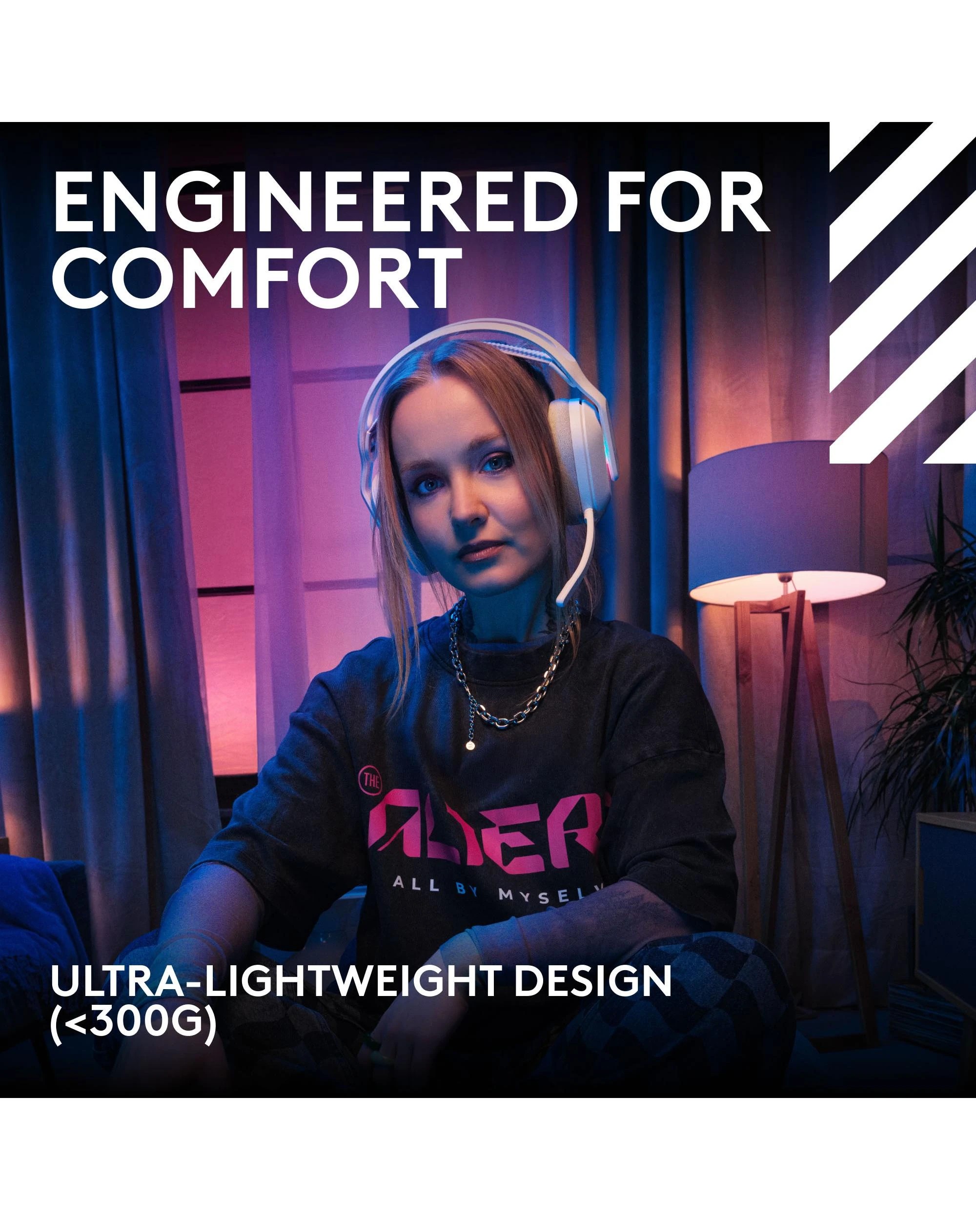 1 Logitech G Astro A20 X Playsync Wireless Gaming Headset - White, 1 of 10