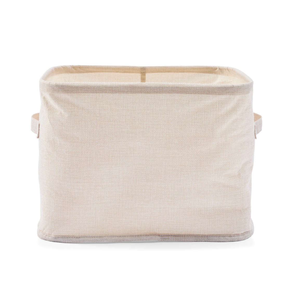 6 Linen Look Short Organiser - Narrow, Beige, 6 of 9