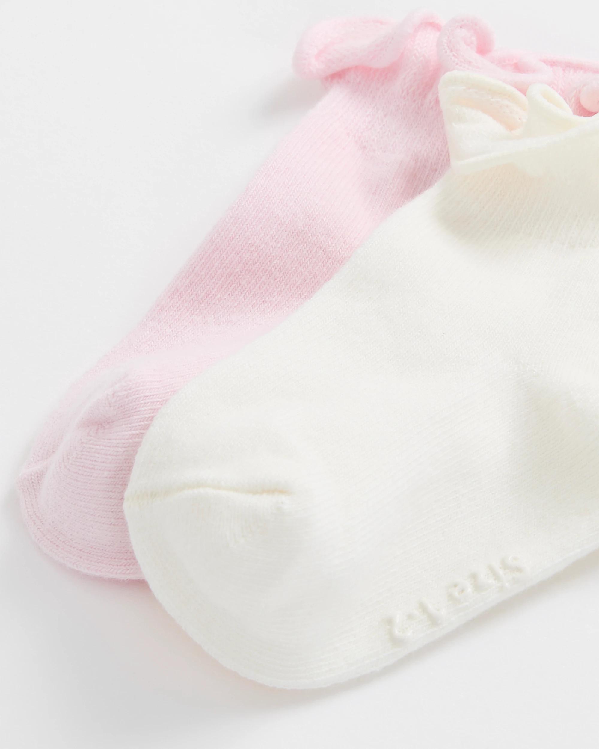 6 Bonds Baby 2 Pack Frill Anklet Socks MULTI, 6 of 9