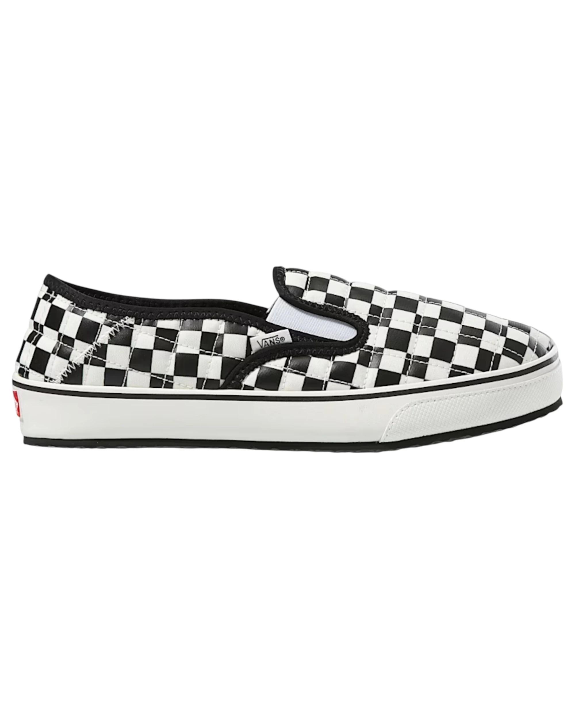 1 Vans Mens Slip-Er 2 Checkerboard Black/ White Shoes Black/white, 1 of 5
