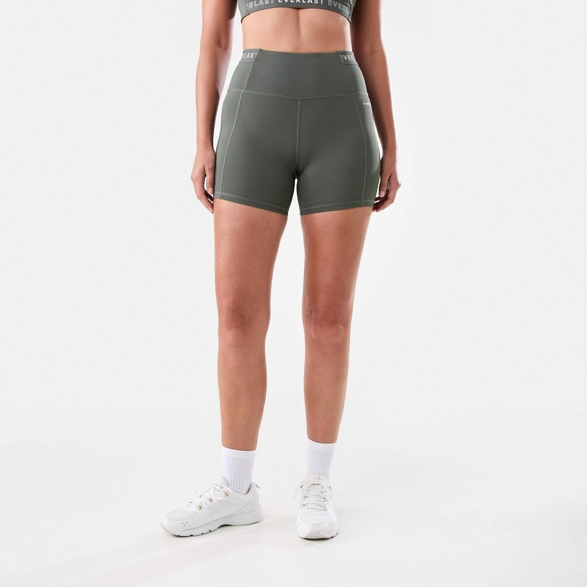 4 Everlast Womens Bike Shorts Olive, 4 of 5